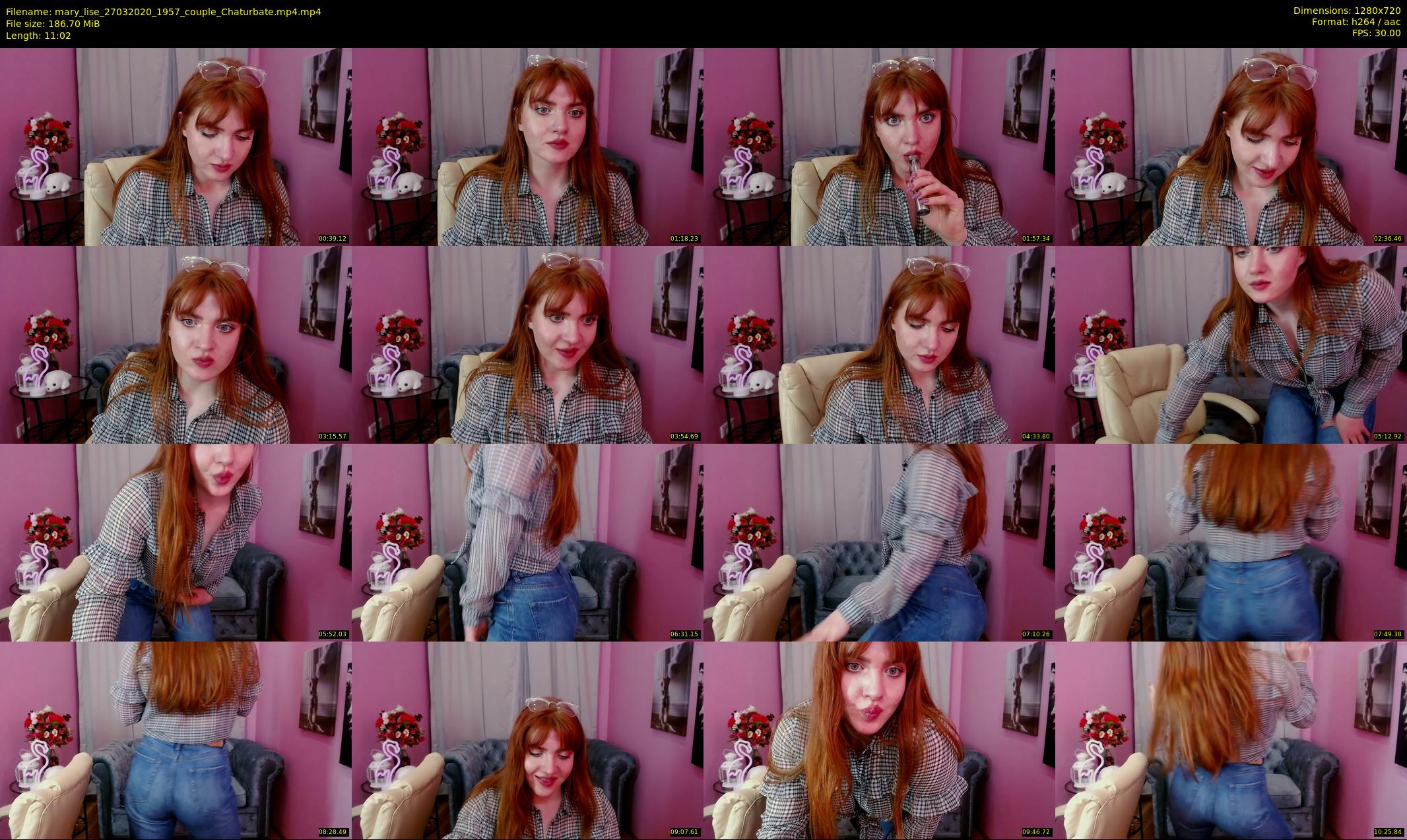 mary_lise — 12 minute Chaturbate couple cam show recording, 720p, Mar 27, 2020