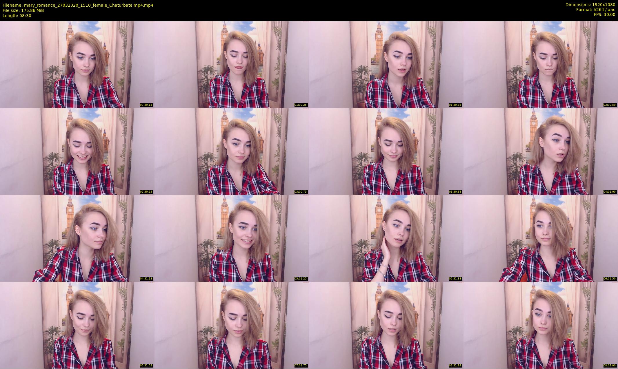 mary_romance — 9 minute Chaturbate female cam show recording, 1080p, Mar 27, 2020