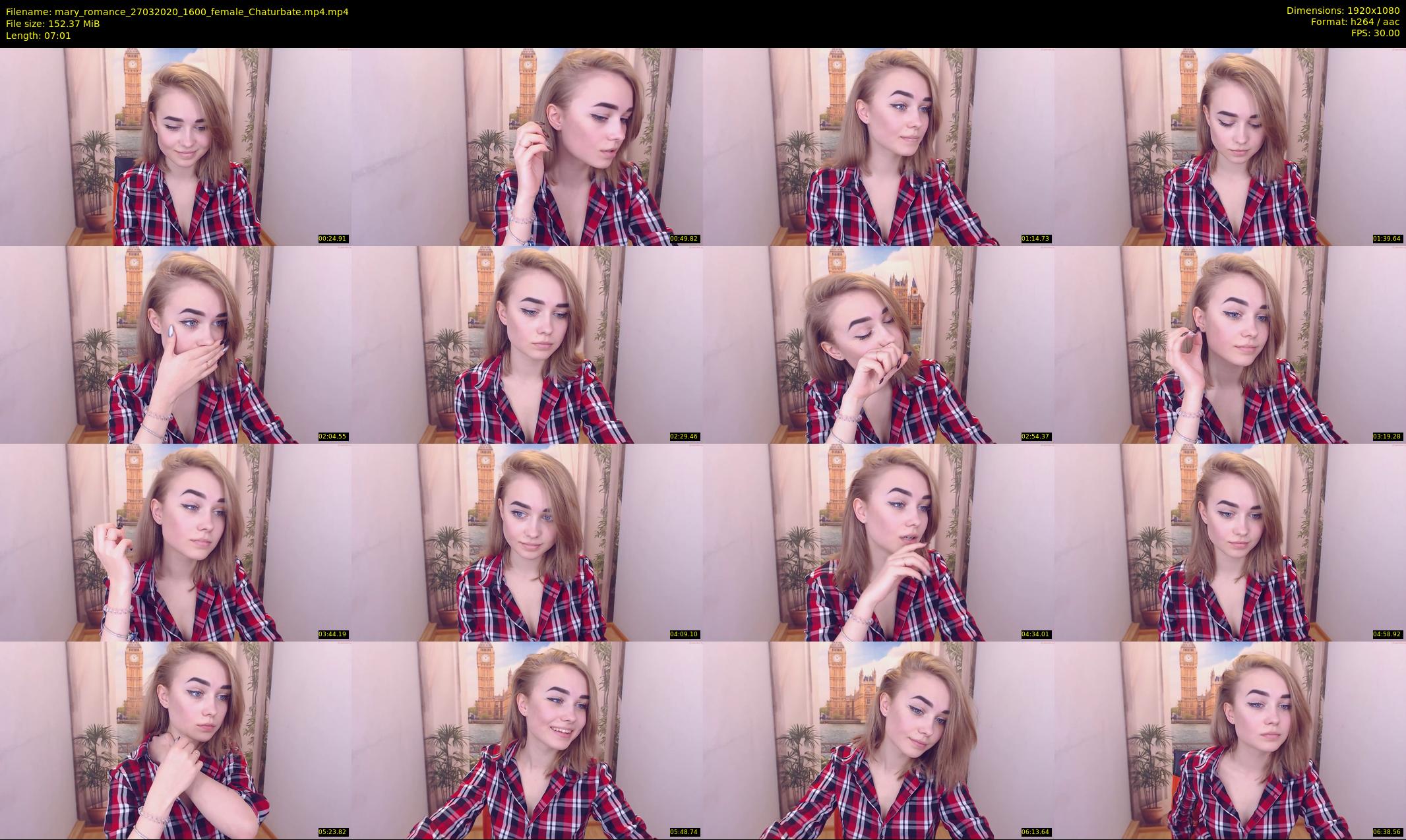 mary_romance — 8 minute Chaturbate female cam show recording, 1080p, Mar 27, 2020