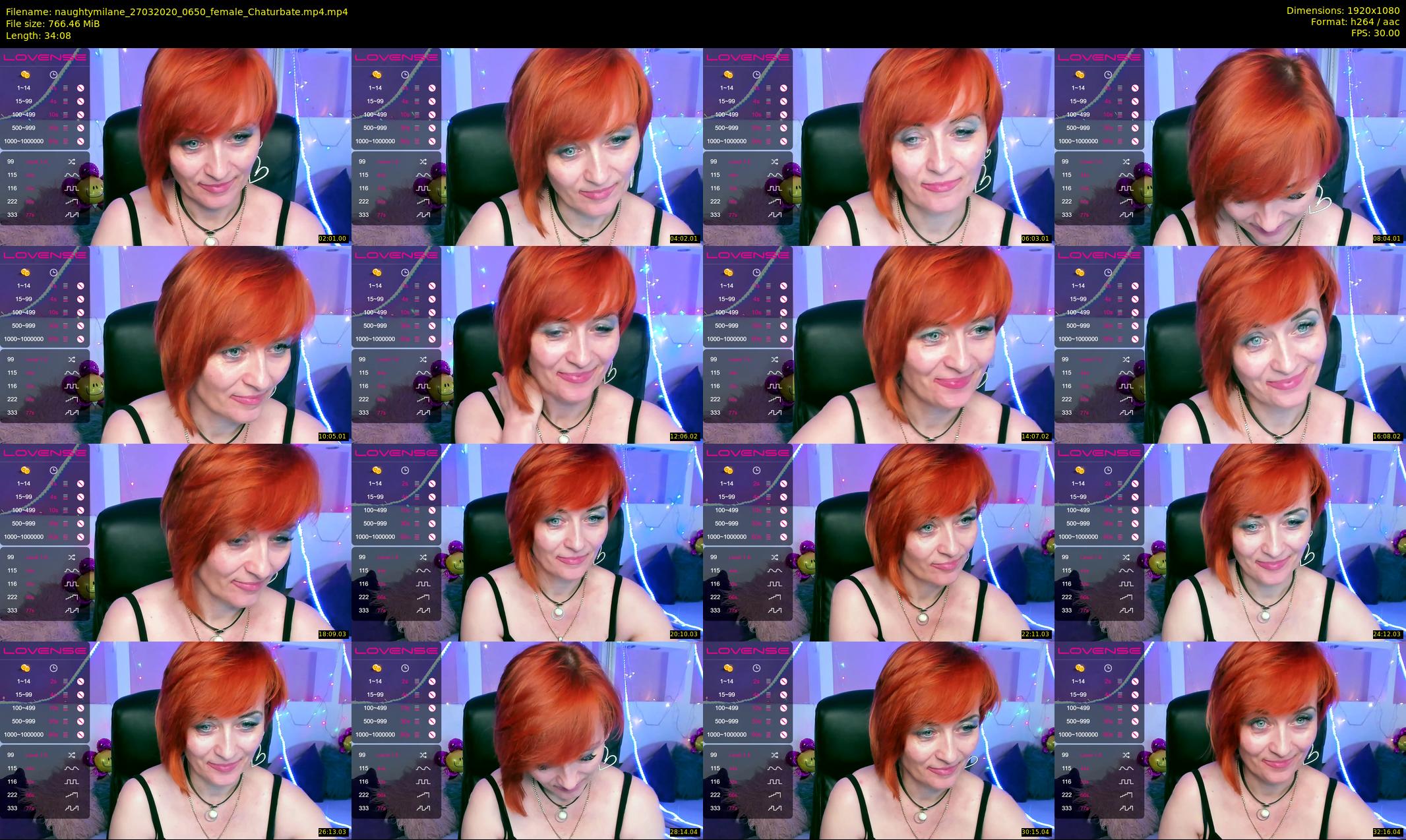 naughtymilane — 35 minute Chaturbate female cam show recording, 1080p, Mar 27, 2020