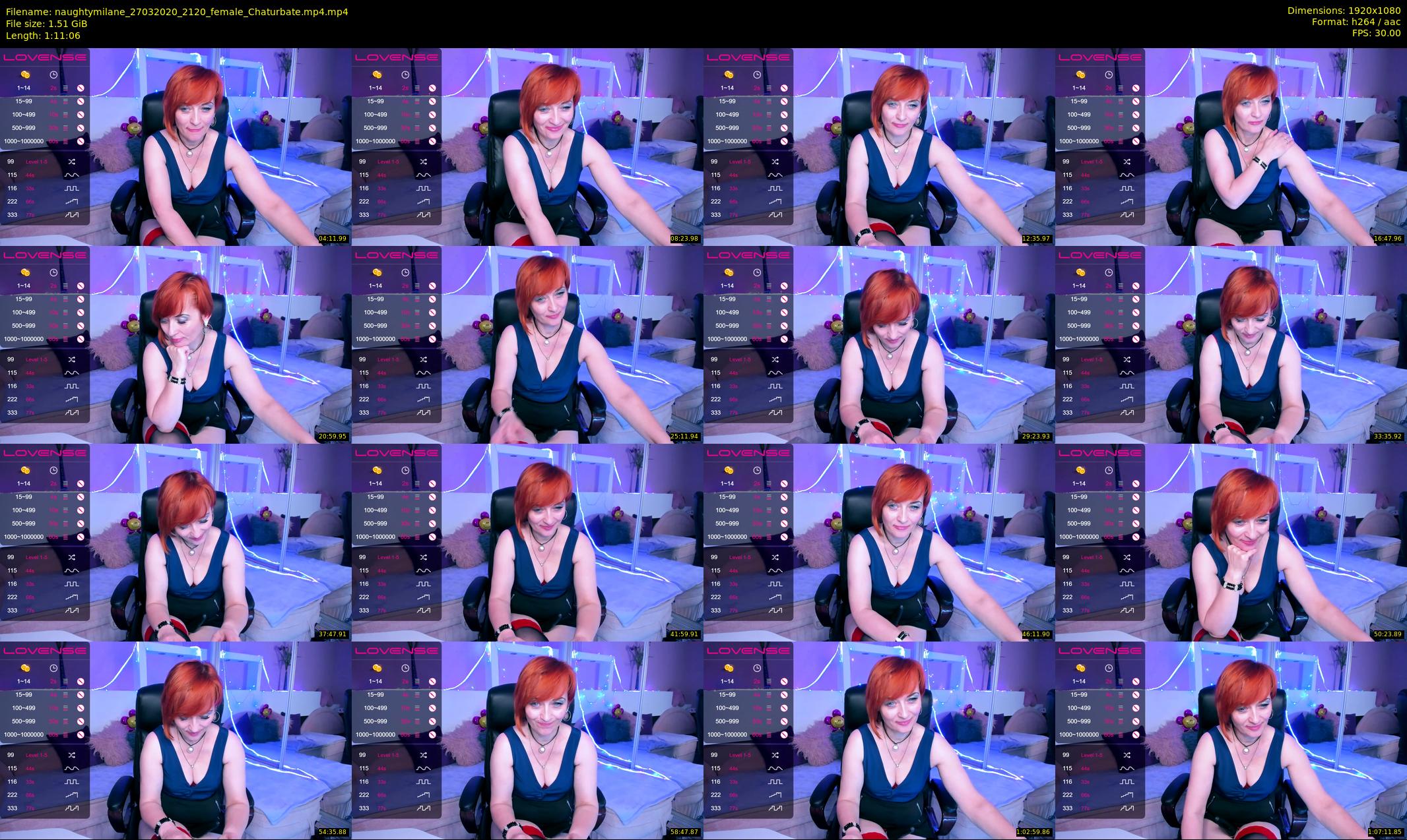 naughtymilane — 72 minute Chaturbate female cam show recording, 1080p, Mar 27, 2020