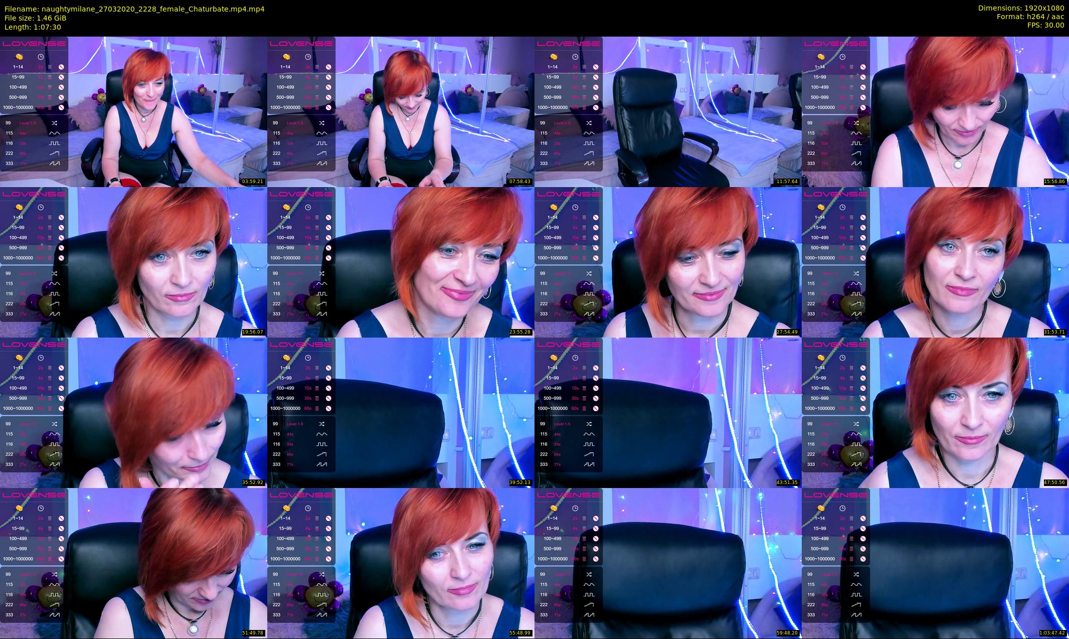 naughtymilane — 68 minute Chaturbate female cam show recording, 1080p, Mar 27, 2020