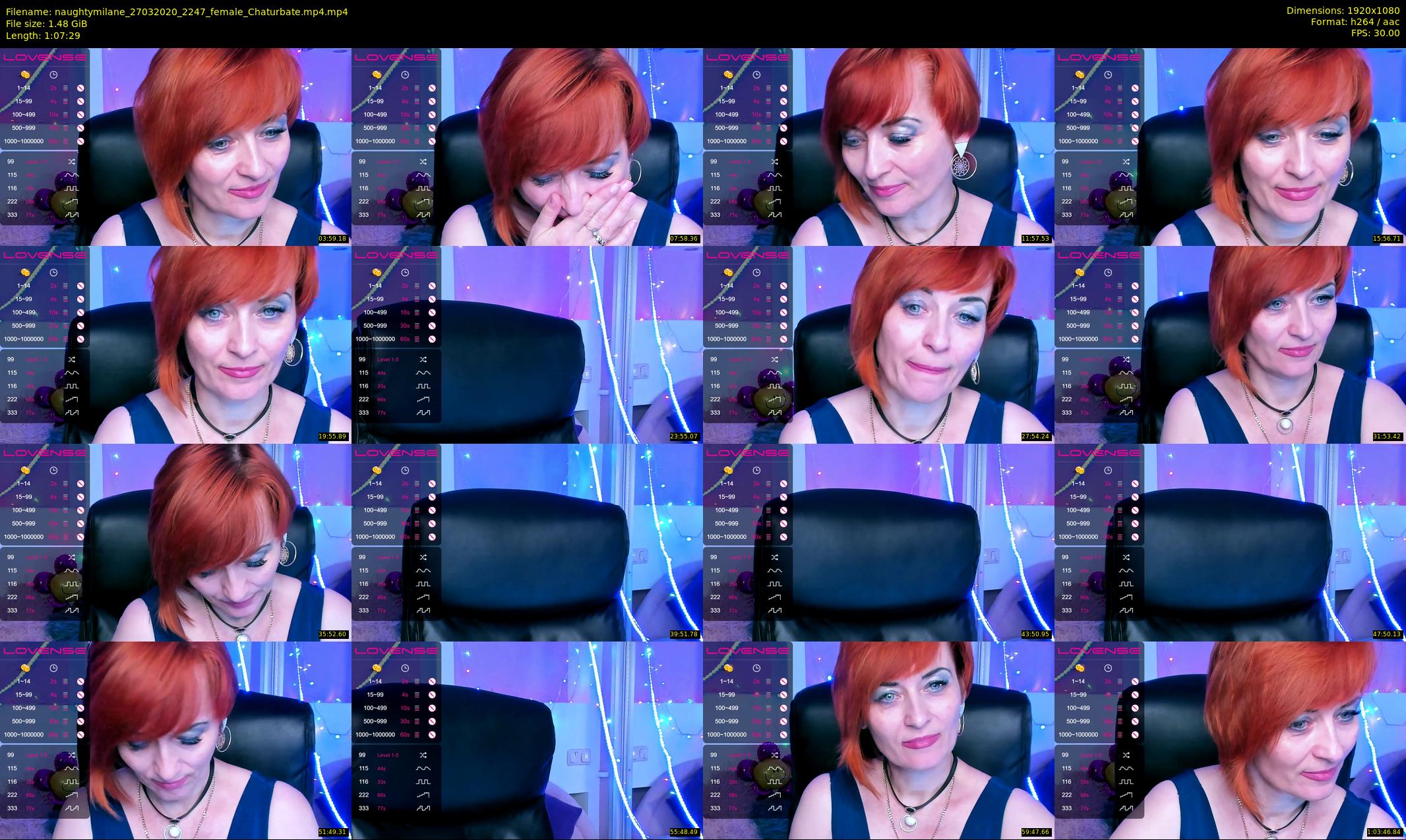 naughtymilane — 68 minute Chaturbate female cam show recording, 1080p, Mar 27, 2020