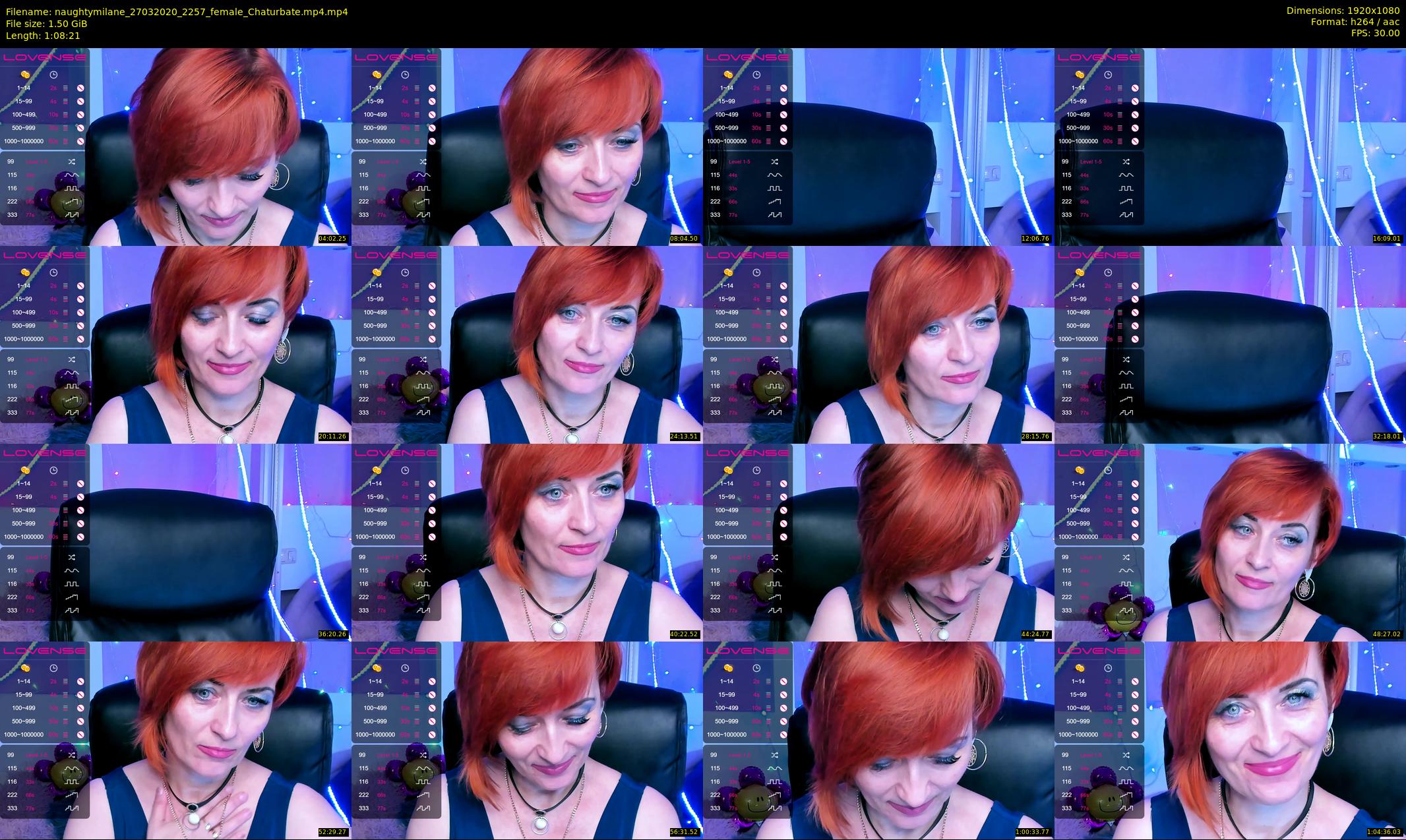 naughtymilane — 69 minute Chaturbate female cam show recording, 1080p, Mar 27, 2020