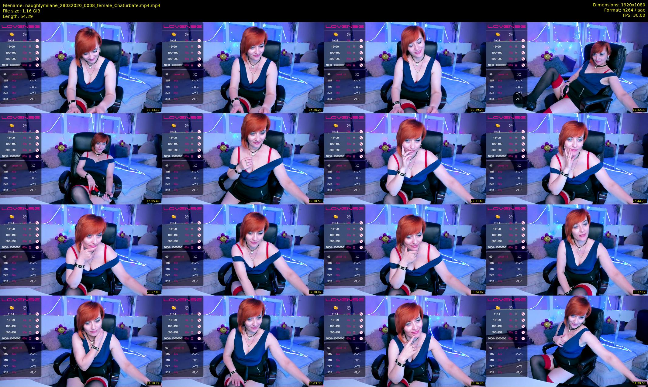 naughtymilane — 55 minute Chaturbate female cam show recording, 1080p, Mar 28, 2020