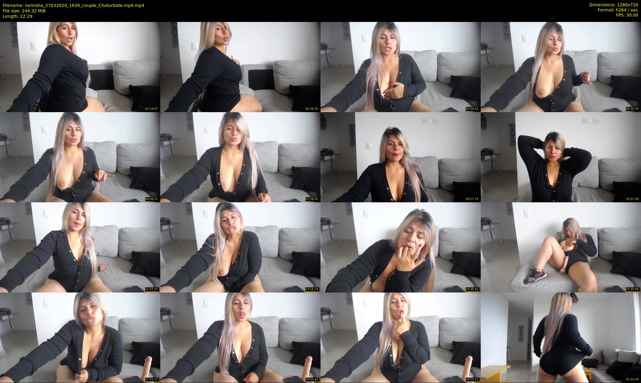 nemisha — 23 minute Chaturbate female cam show recording, 720p, Mar 27, 2020