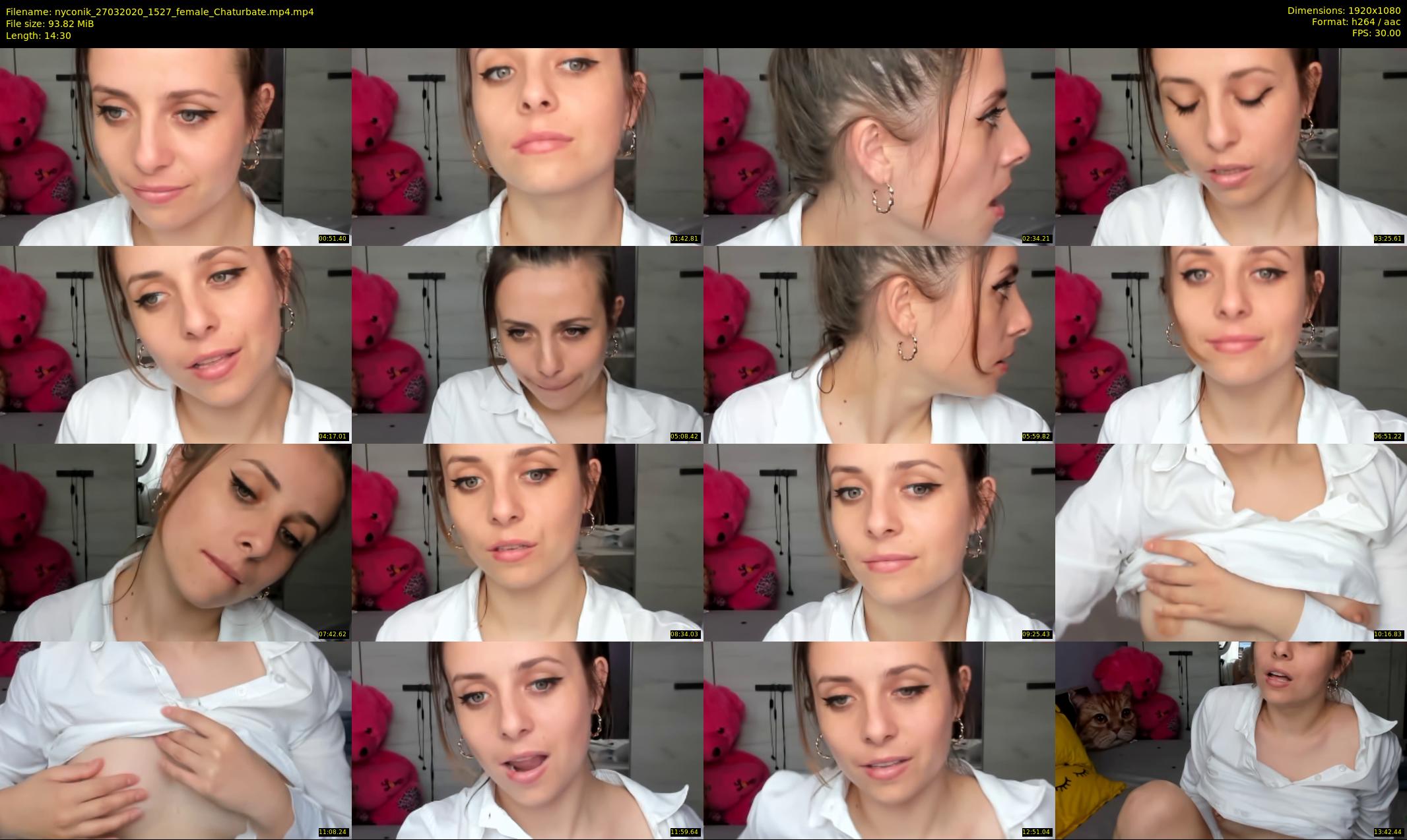 nyconik — 15 minute Chaturbate female cam show recording, 1080p, Mar 27, 2020