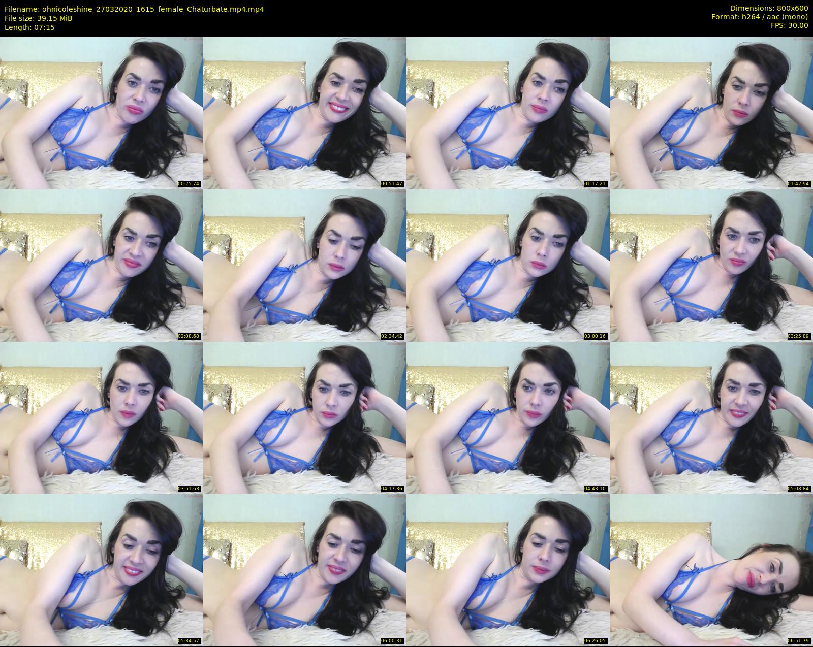 ohnicoleshine — 8 minute Chaturbate female cam show recording, 480p, Mar 27, 2020