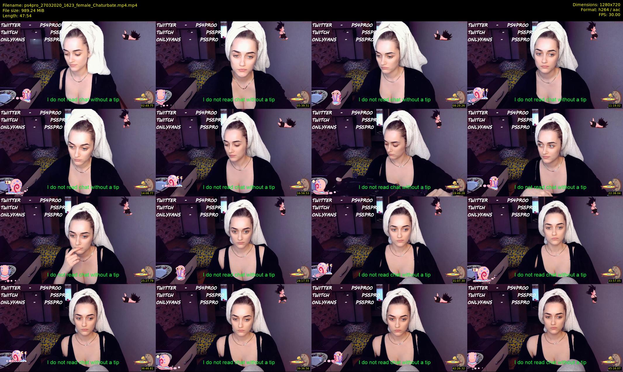 ps4pro — 48 minute Chaturbate female cam show recording, 720p, Mar 27, 2020