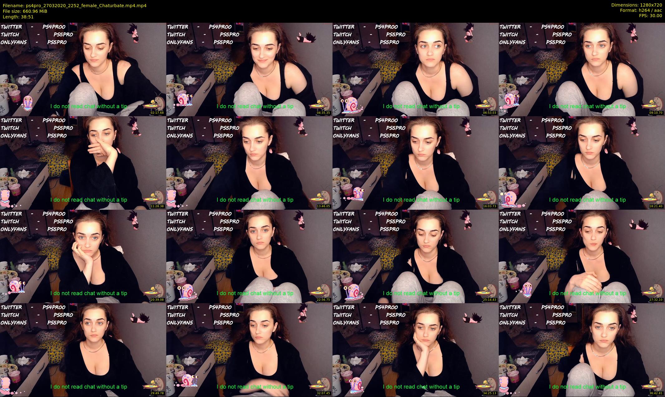ps4pro — 39 minute Chaturbate female cam show recording, 720p, Mar 27, 2020