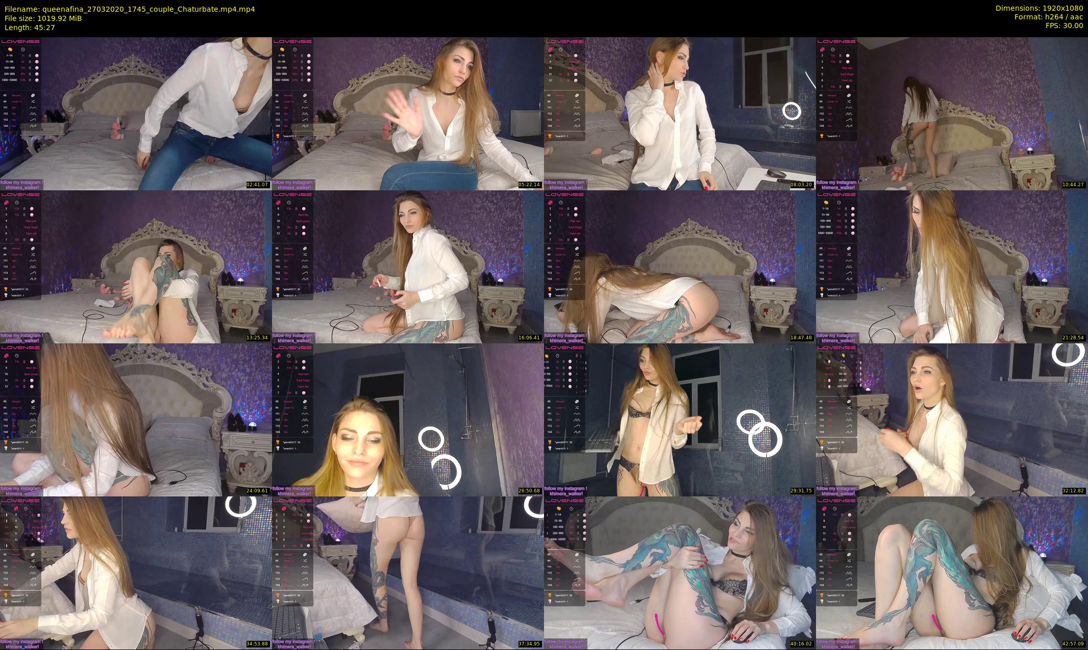 queenafina — 46 minute Chaturbate female cam show recording, 1080p, Mar 27, 2020