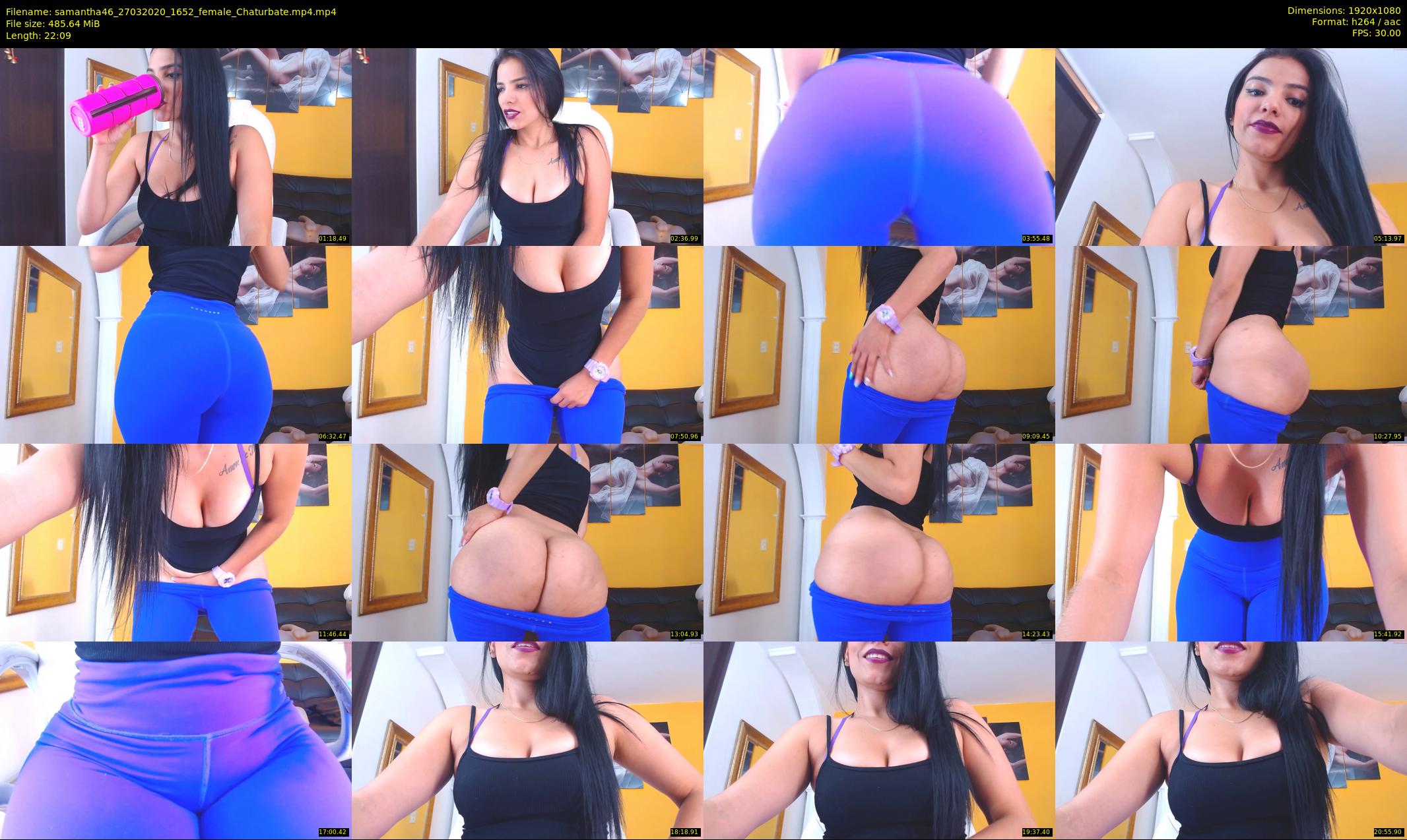samantha46 — 23 minute Chaturbate female cam show recording, 1080p, Mar 27, 2020