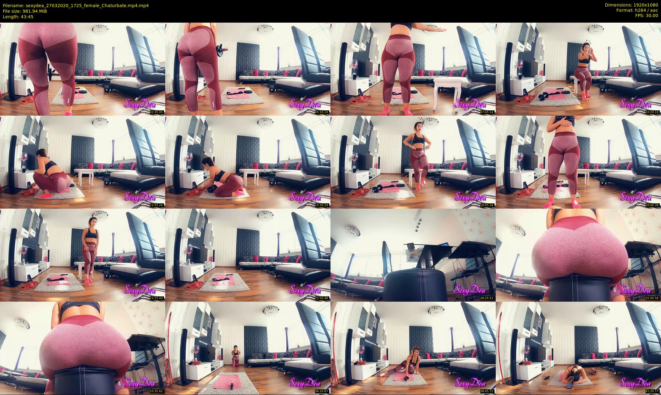 sexydea — 44 minute Chaturbate female cam show recording, 1080p, Mar 27, 2020