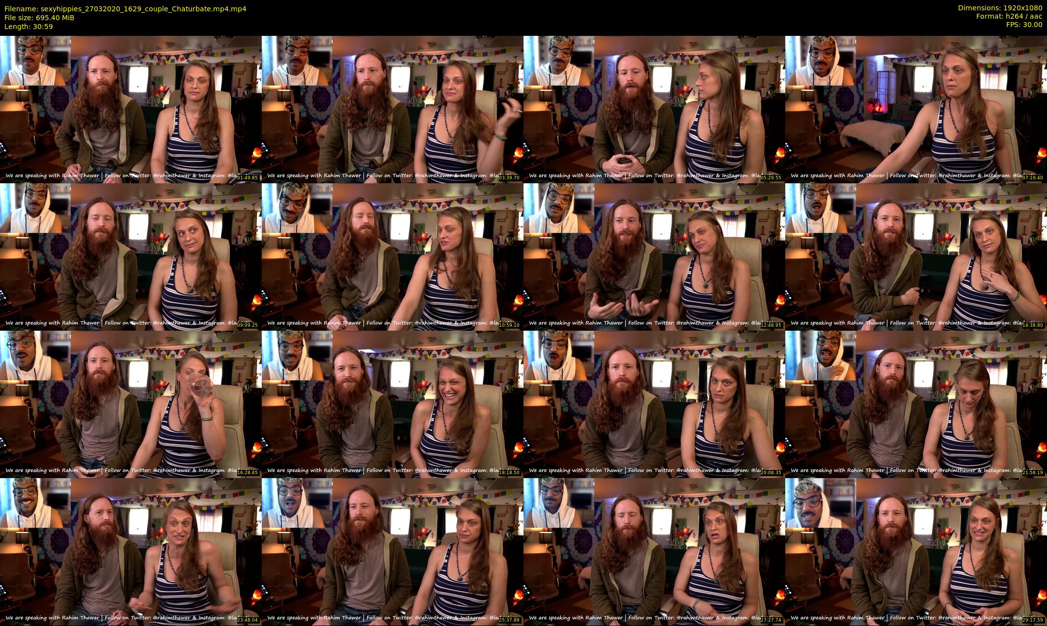 sexyhippies — 31 minute Chaturbate couple cam show recording, 1080p, Mar 27, 2020