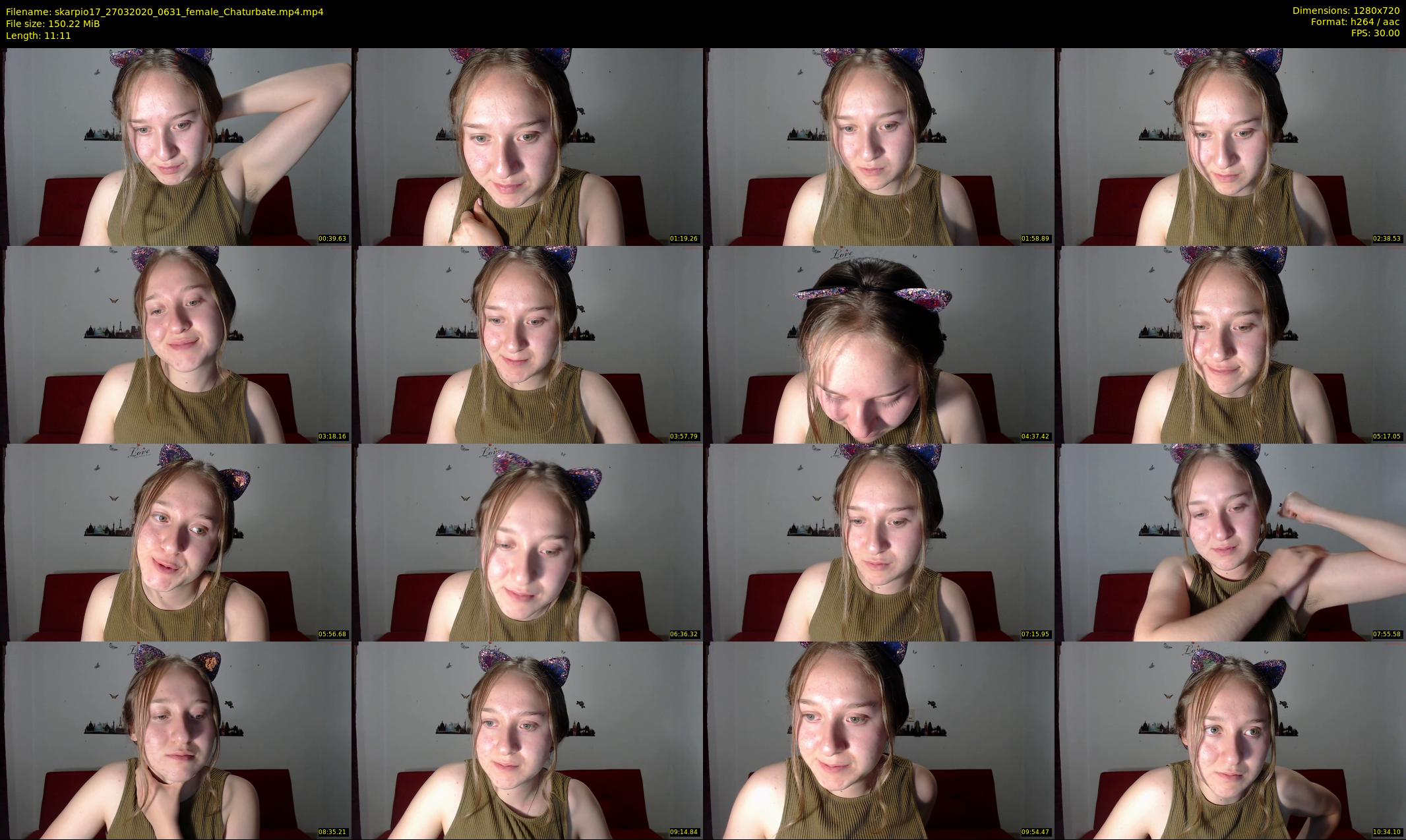 skarpio17 — 12 minute Chaturbate female cam show recording, 720p, Mar 27, 2020
