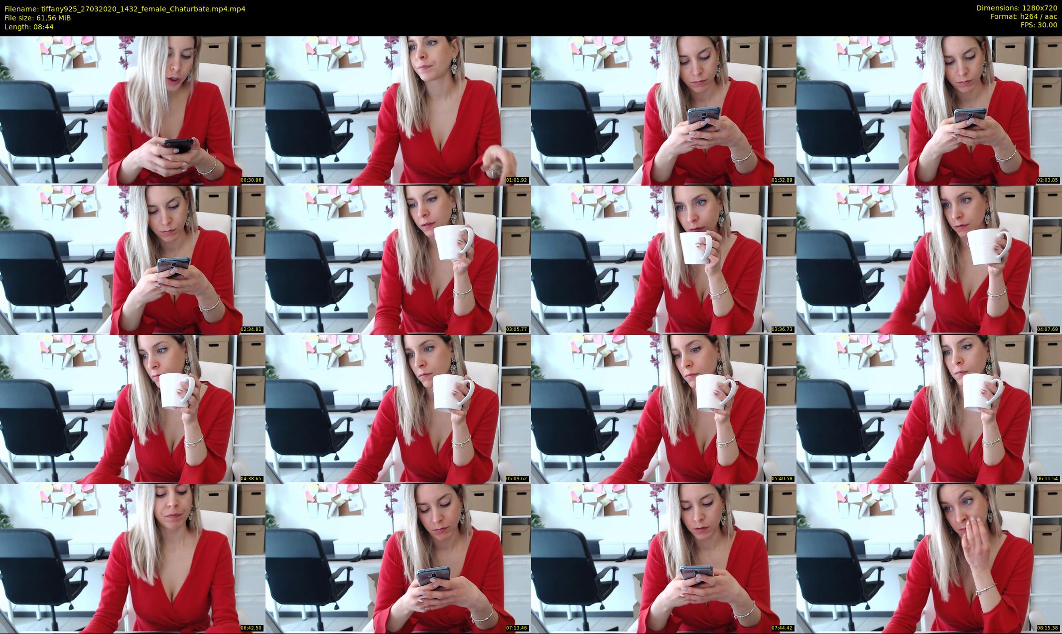 tiffany925 — 9 minute Chaturbate female cam show recording, 720p, Mar 27, 2020