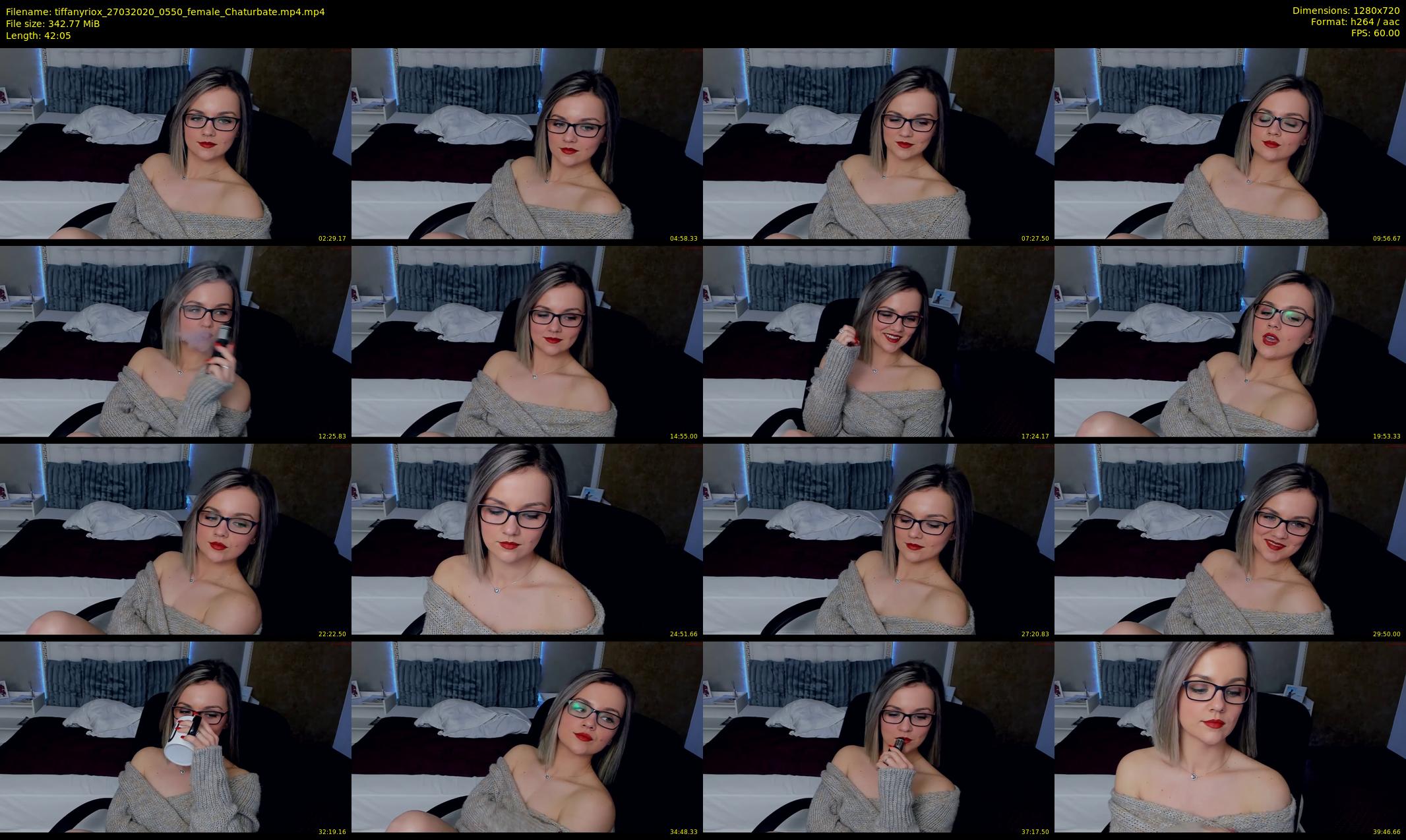 tiffanyriox — 43 minute Chaturbate female cam show recording, 720p, Mar 27, 2020