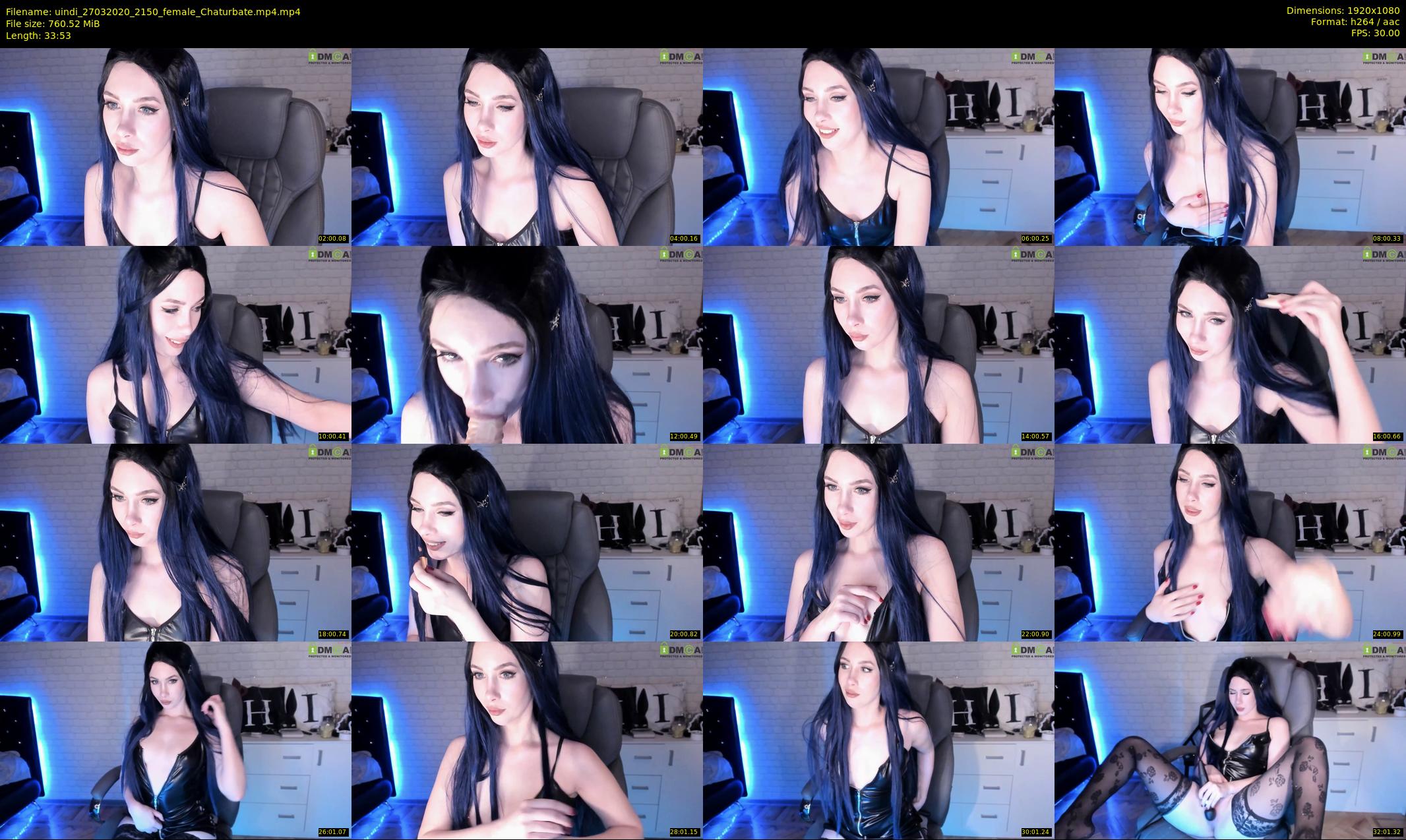 uindi — 34 minute Chaturbate female cam show recording, 1080p, Mar 27, 2020