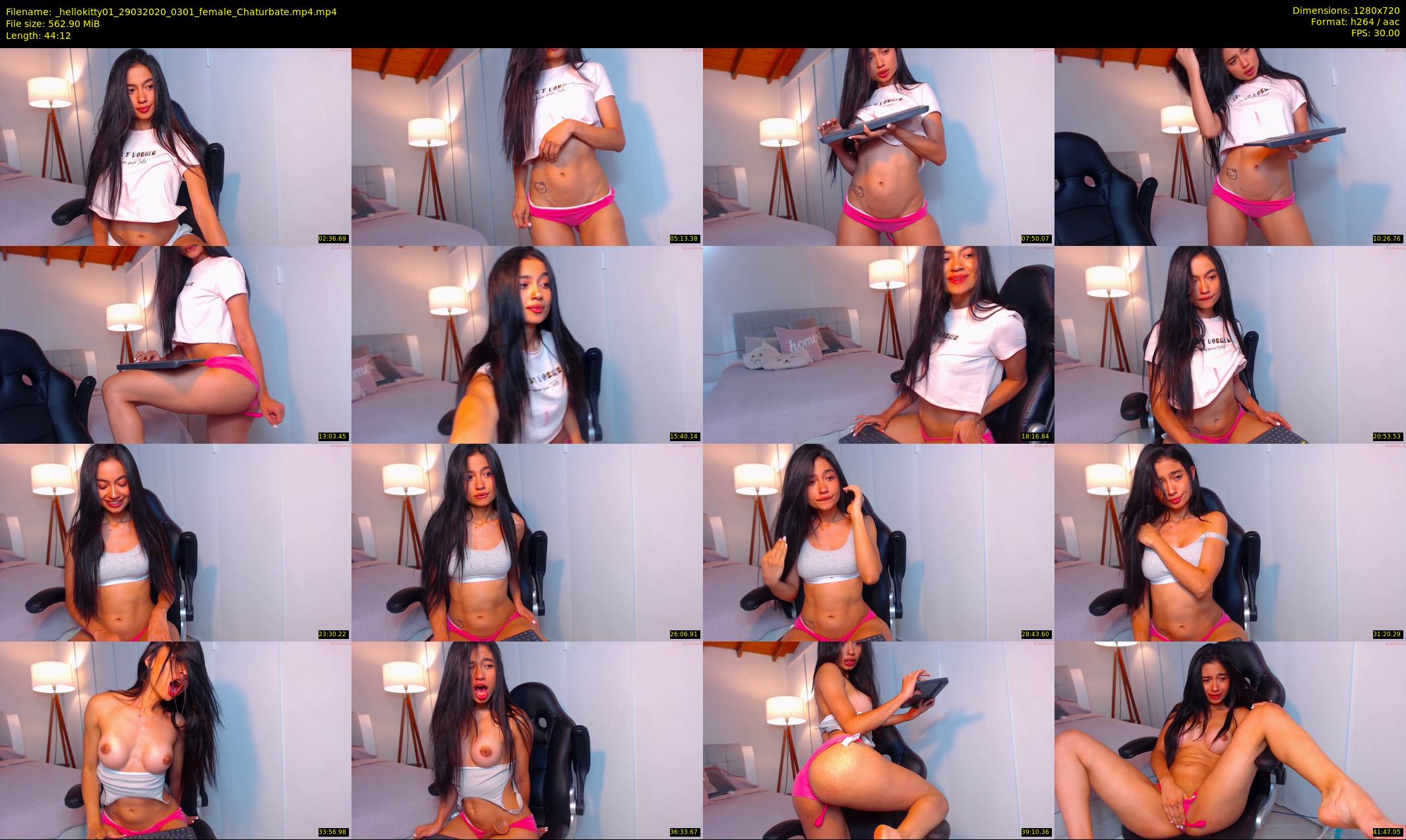 _hellokitty01 — 45 minute Chaturbate female cam show recording, 720p, Mar 29, 2020