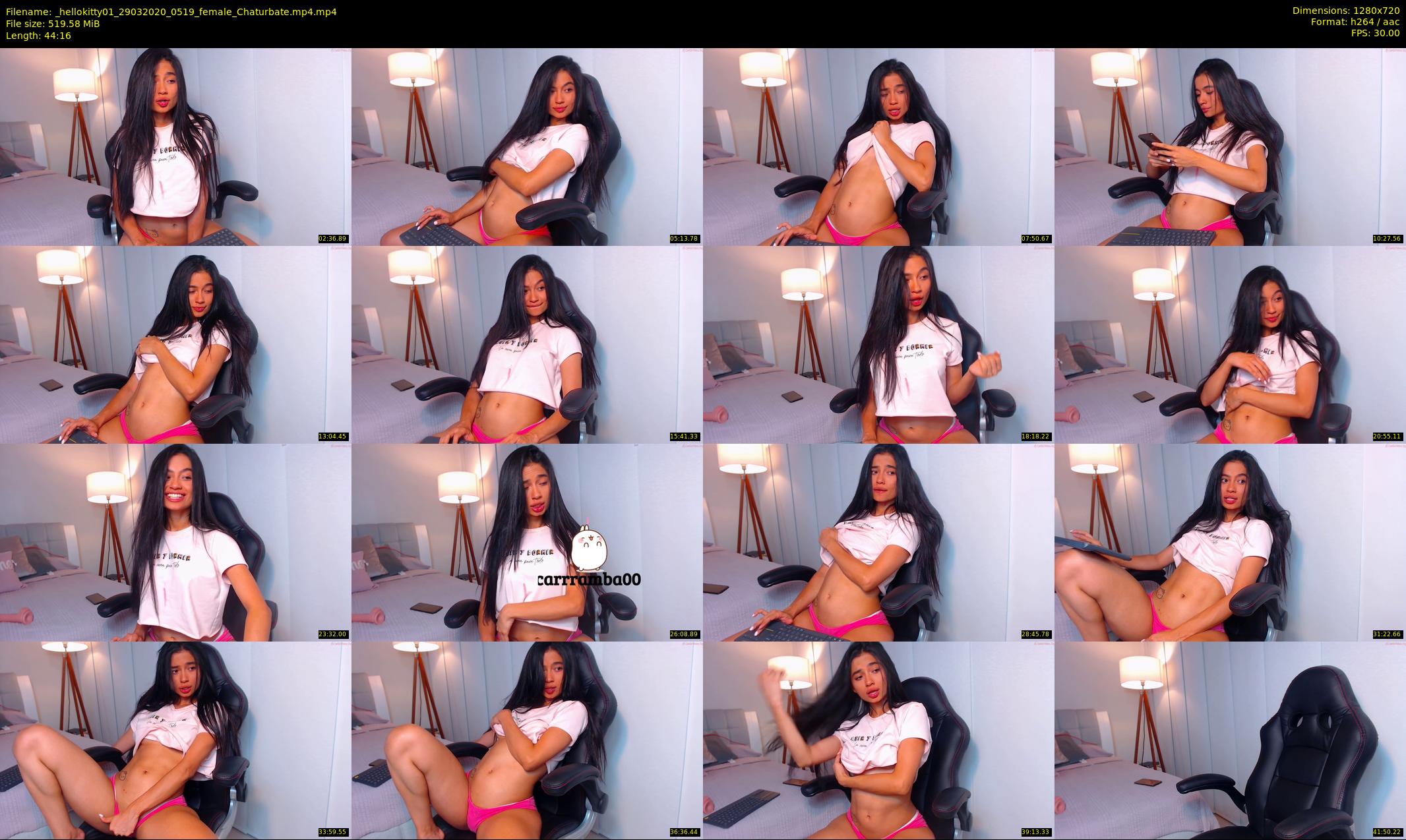 _hellokitty01 — 45 minute Chaturbate female cam show recording, 720p, Mar 29, 2020