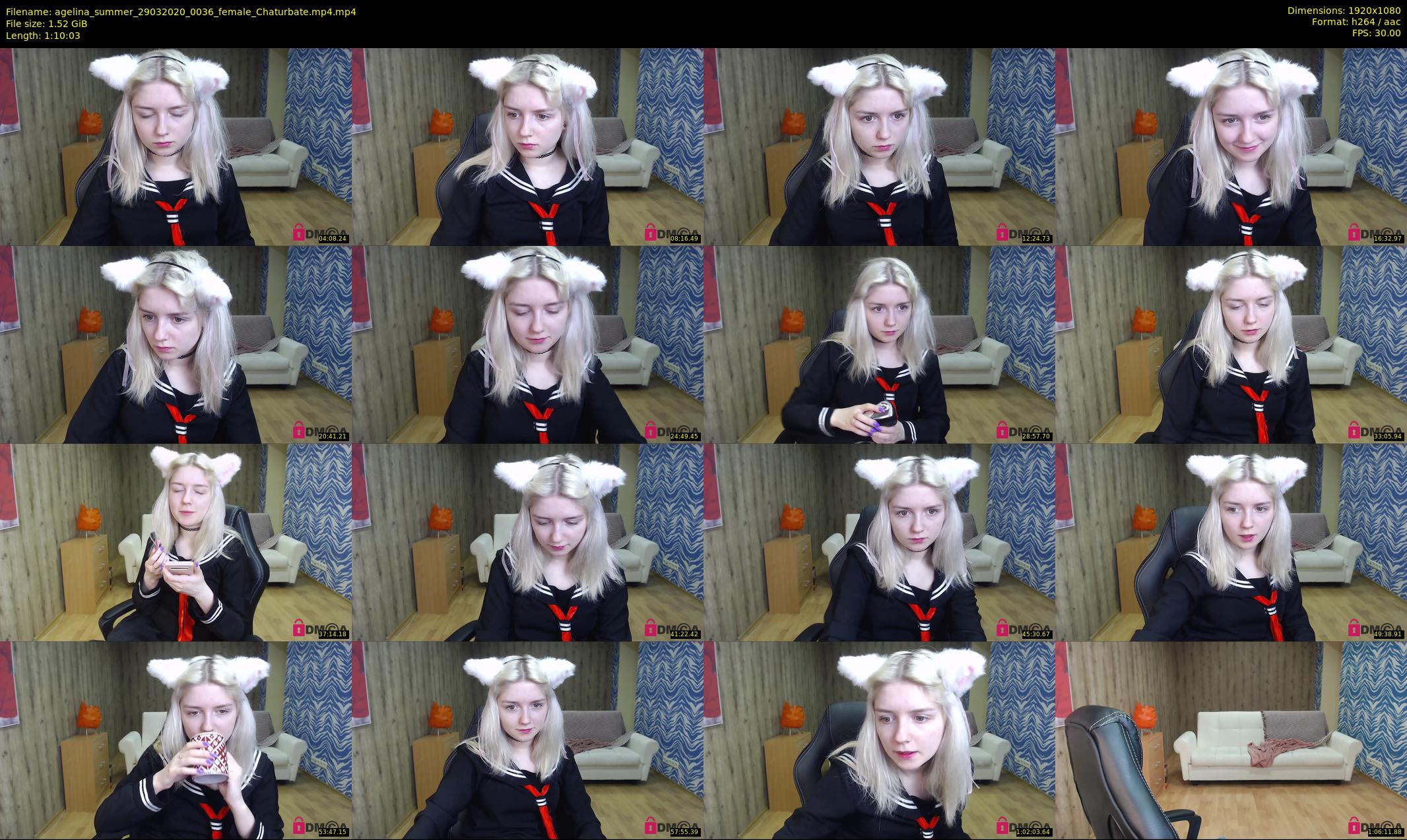 agelina_summer — 71 minute Chaturbate female cam show recording, 1080p, Mar 29, 2020