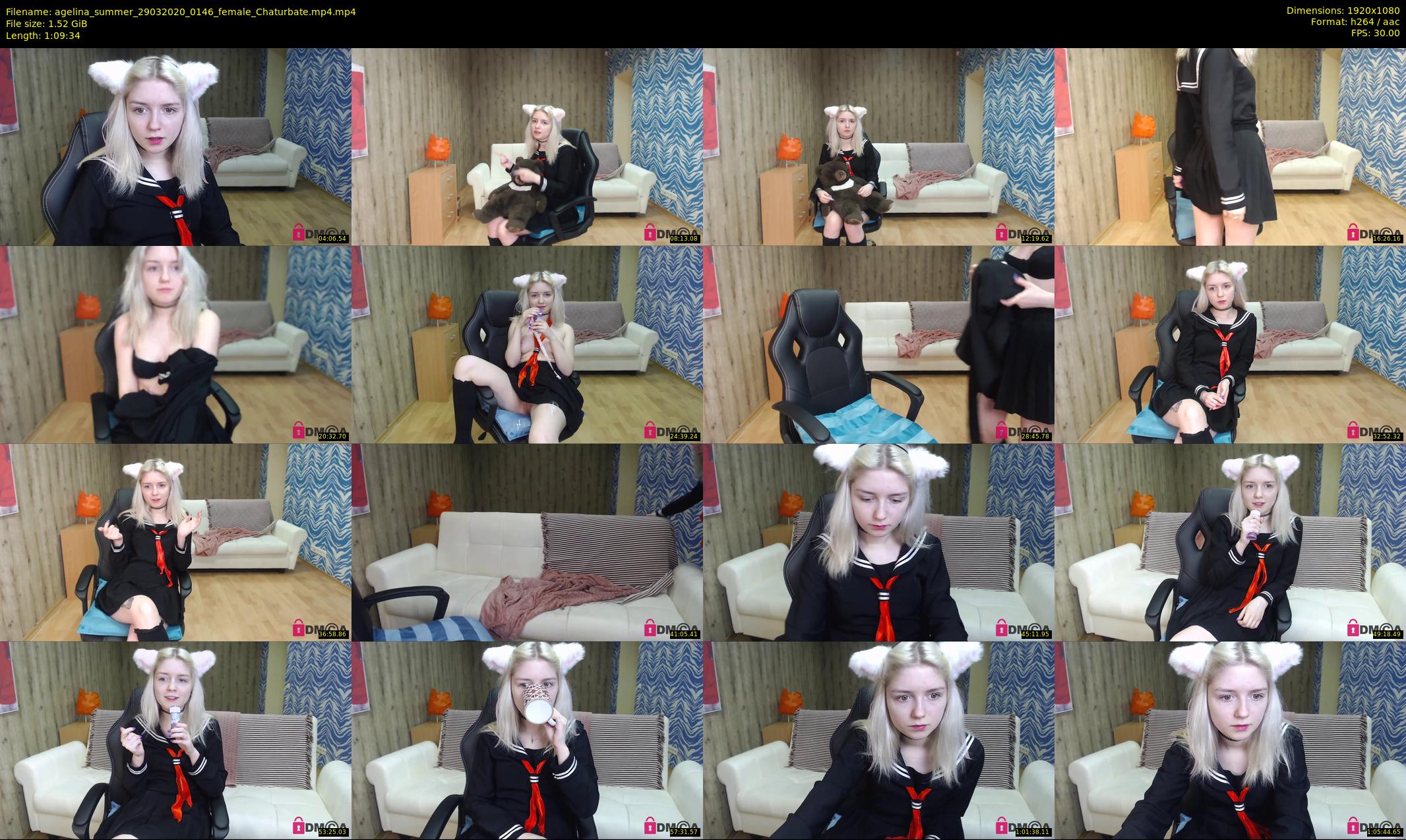 agelina_summer — 70 minute Chaturbate female cam show recording, 1080p, Mar 29, 2020