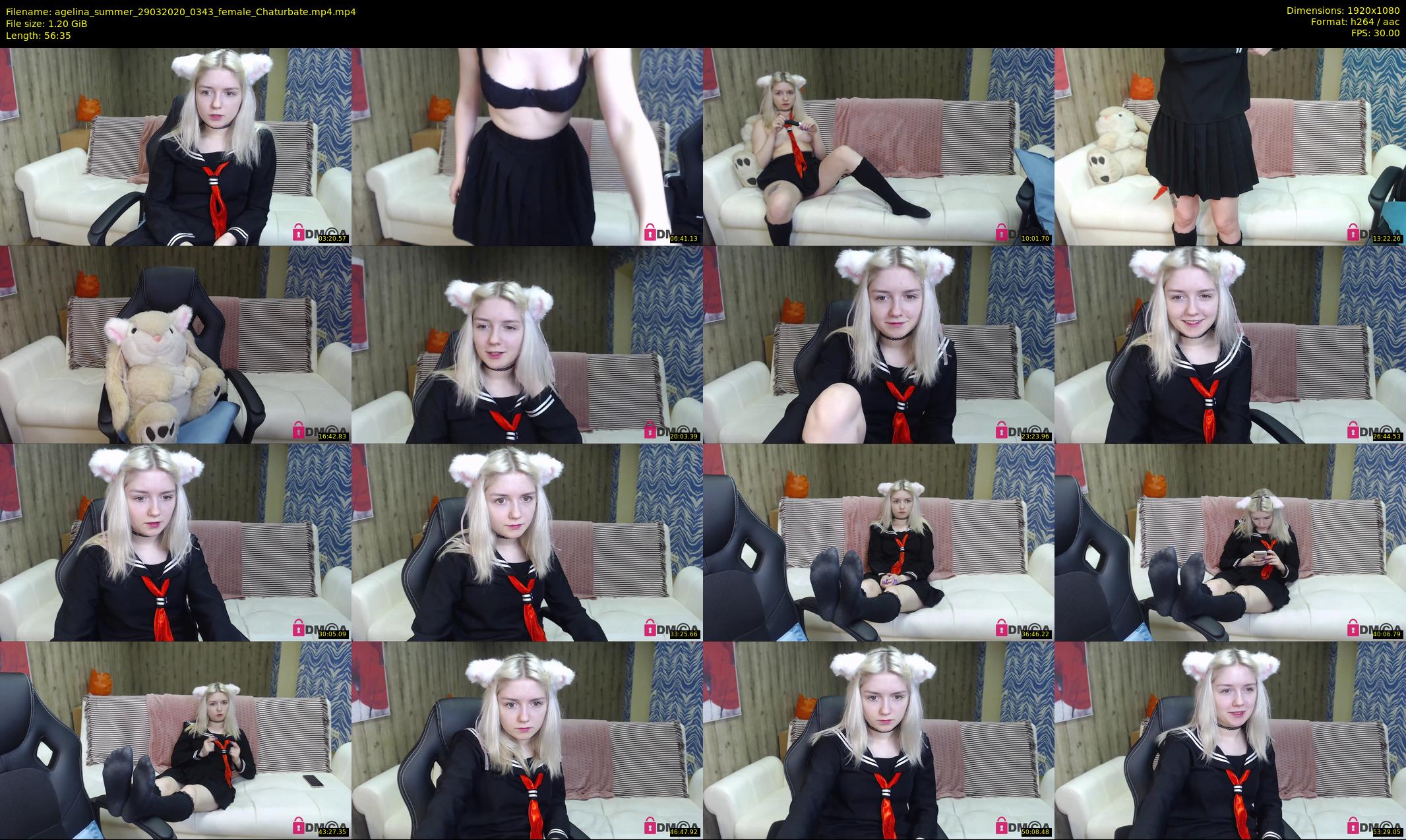 agelina_summer — 57 minute Chaturbate female cam show recording, 1080p, Mar 29, 2020