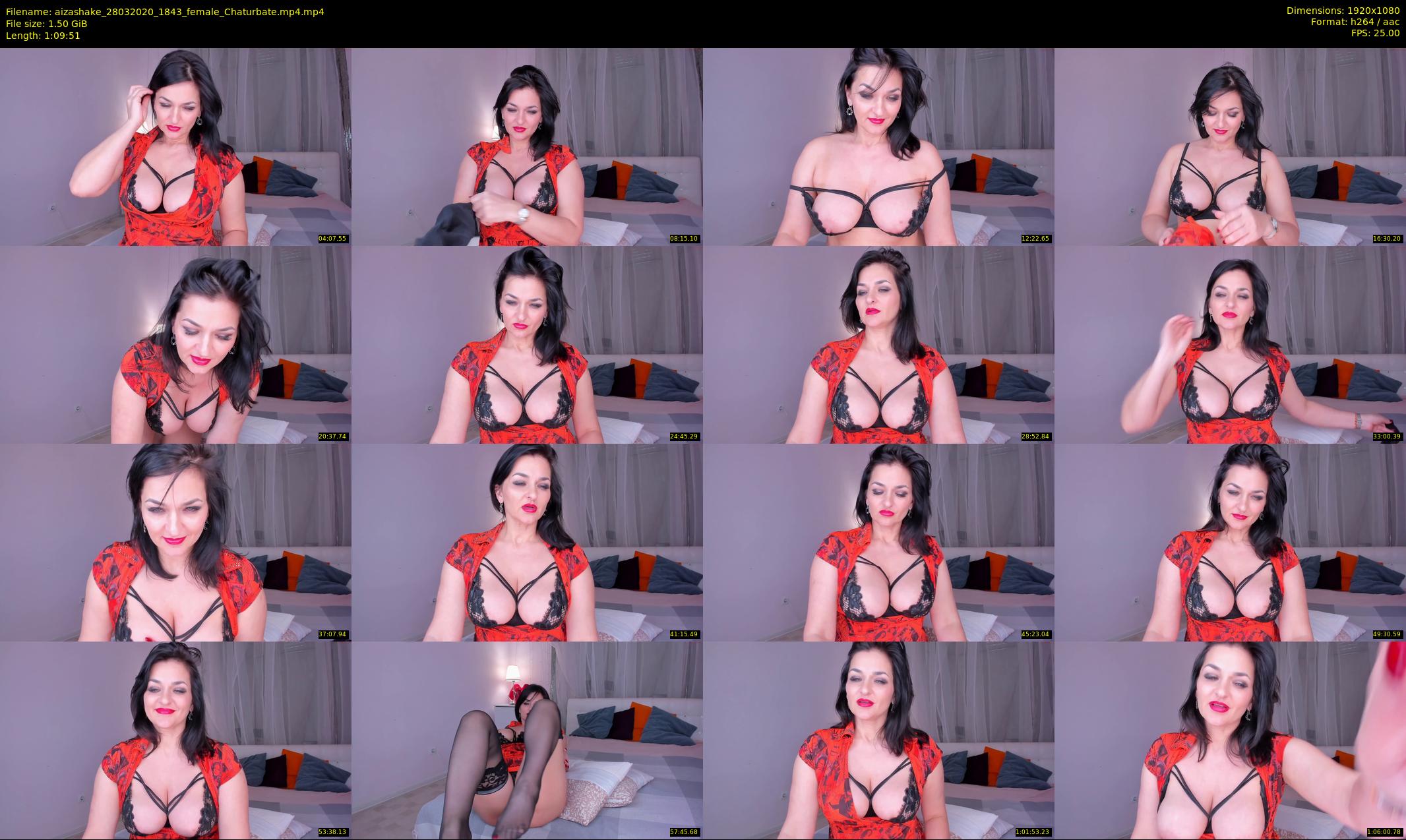 aizashake — 70 minute Chaturbate female cam show recording, 1080p, Mar 28, 2020
