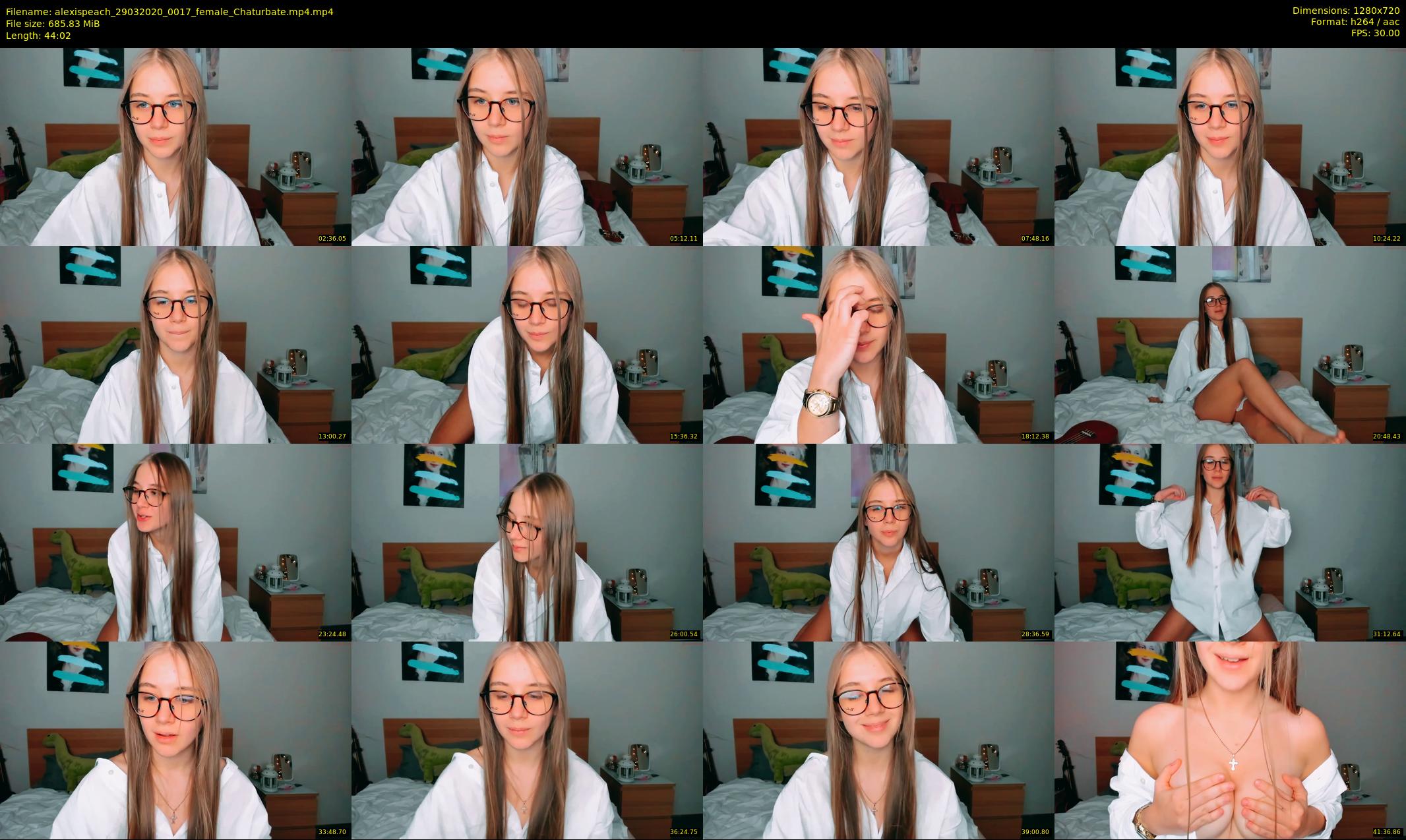 alexispeach — 45 minute Chaturbate female cam show recording, 720p, Mar 29, 2020