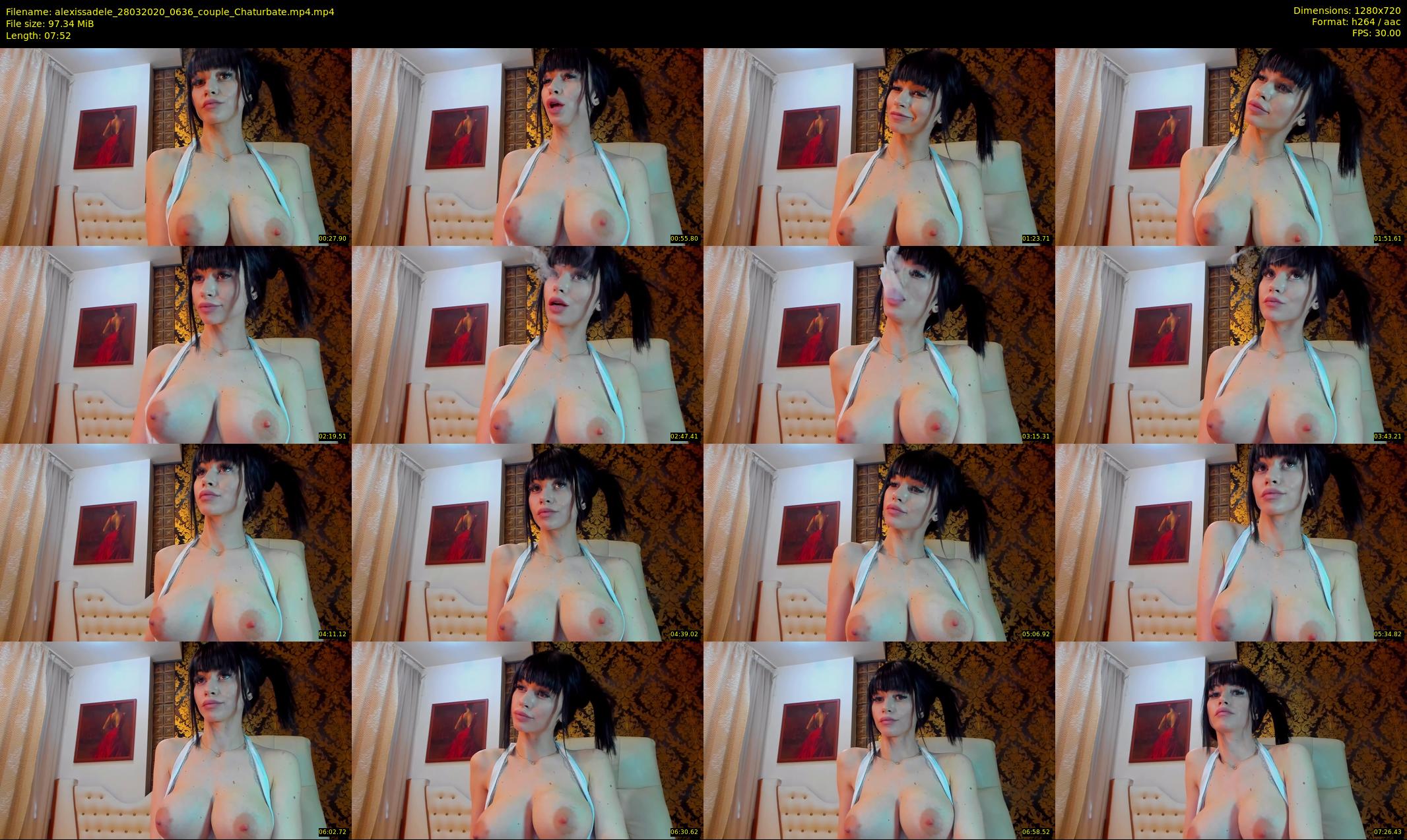 alexissadele — 8 minute Chaturbate female cam show recording, 720p, Mar 28, 2020