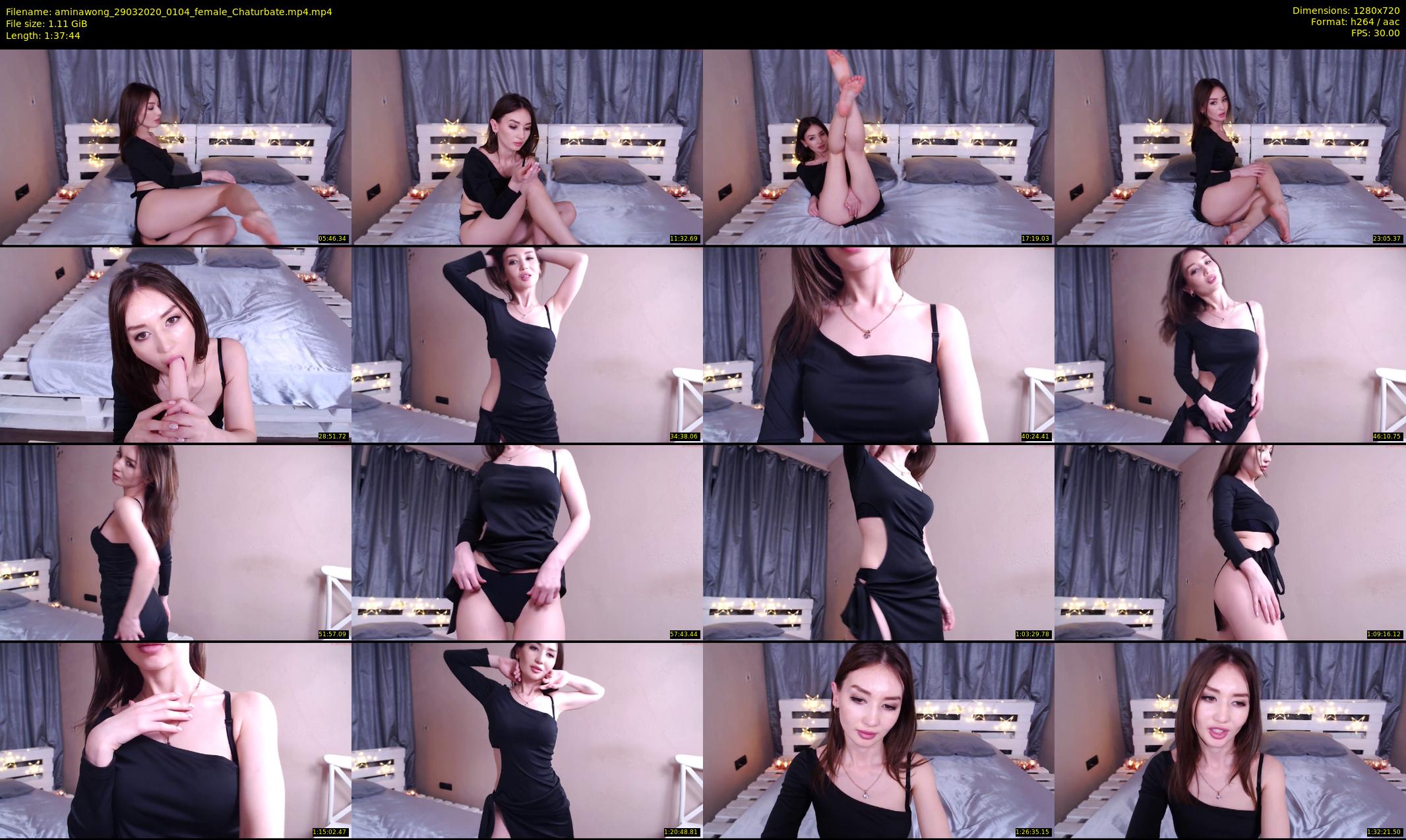 aminawong — 98 minute Chaturbate female cam show recording, 720p, Mar 29, 2020