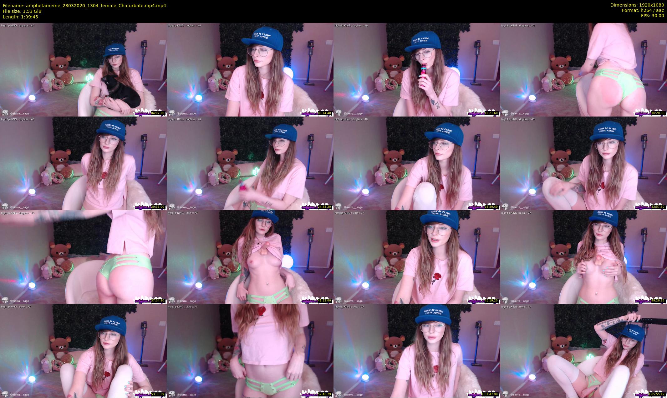 amphetameme — 70 minute Chaturbate female cam show recording, 1080p, Mar 28, 2020