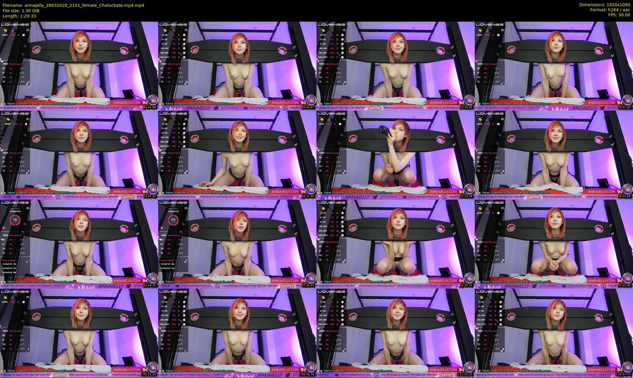 annajelly — 81 minute Chaturbate couple cam show recording, 1080p, Mar 28, 2020