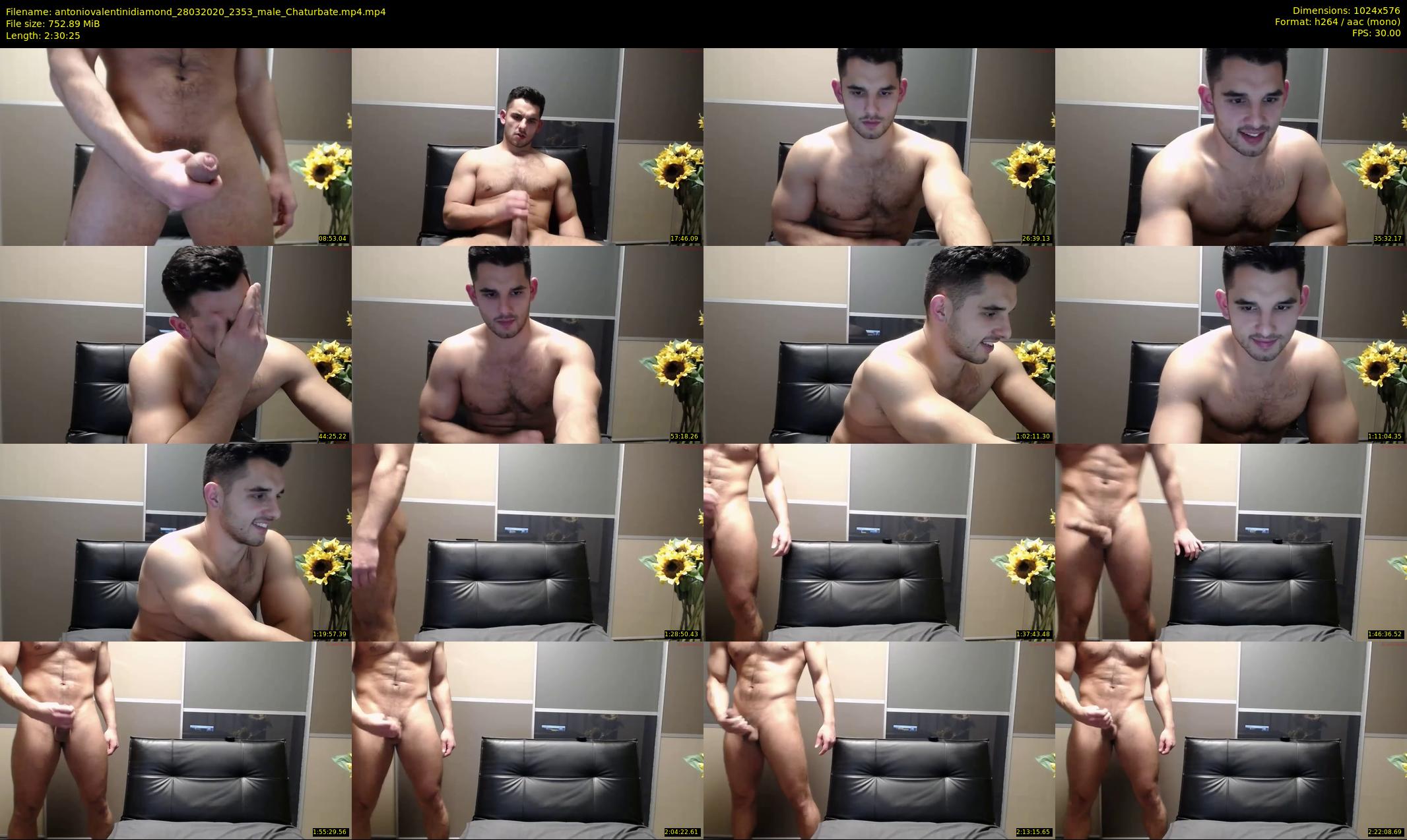 antoniovalentinidiamond — 151 minute Chaturbate male cam show recording, 480p, Mar 28, 2020