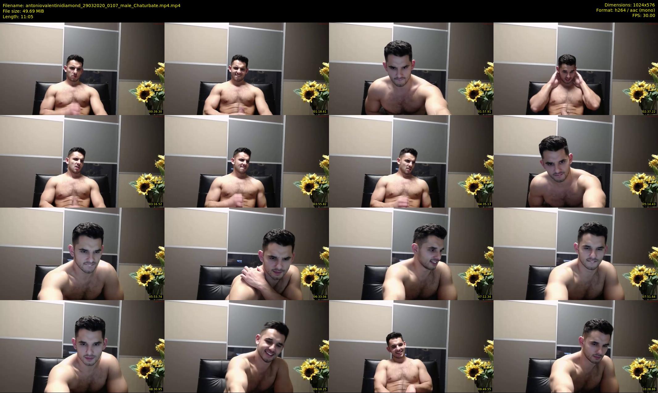 antoniovalentinidiamond — 12 minute Chaturbate male cam show recording, 480p, Mar 29, 2020