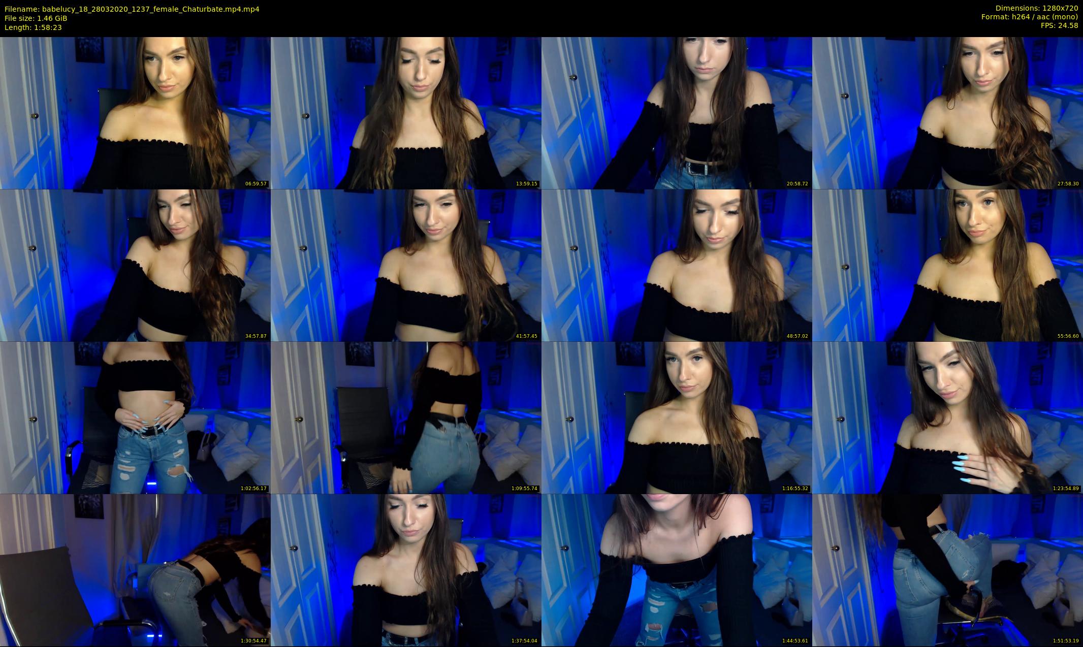 babelucy_18 — 119 minute Chaturbate female cam show recording, 720p, Mar 28, 2020