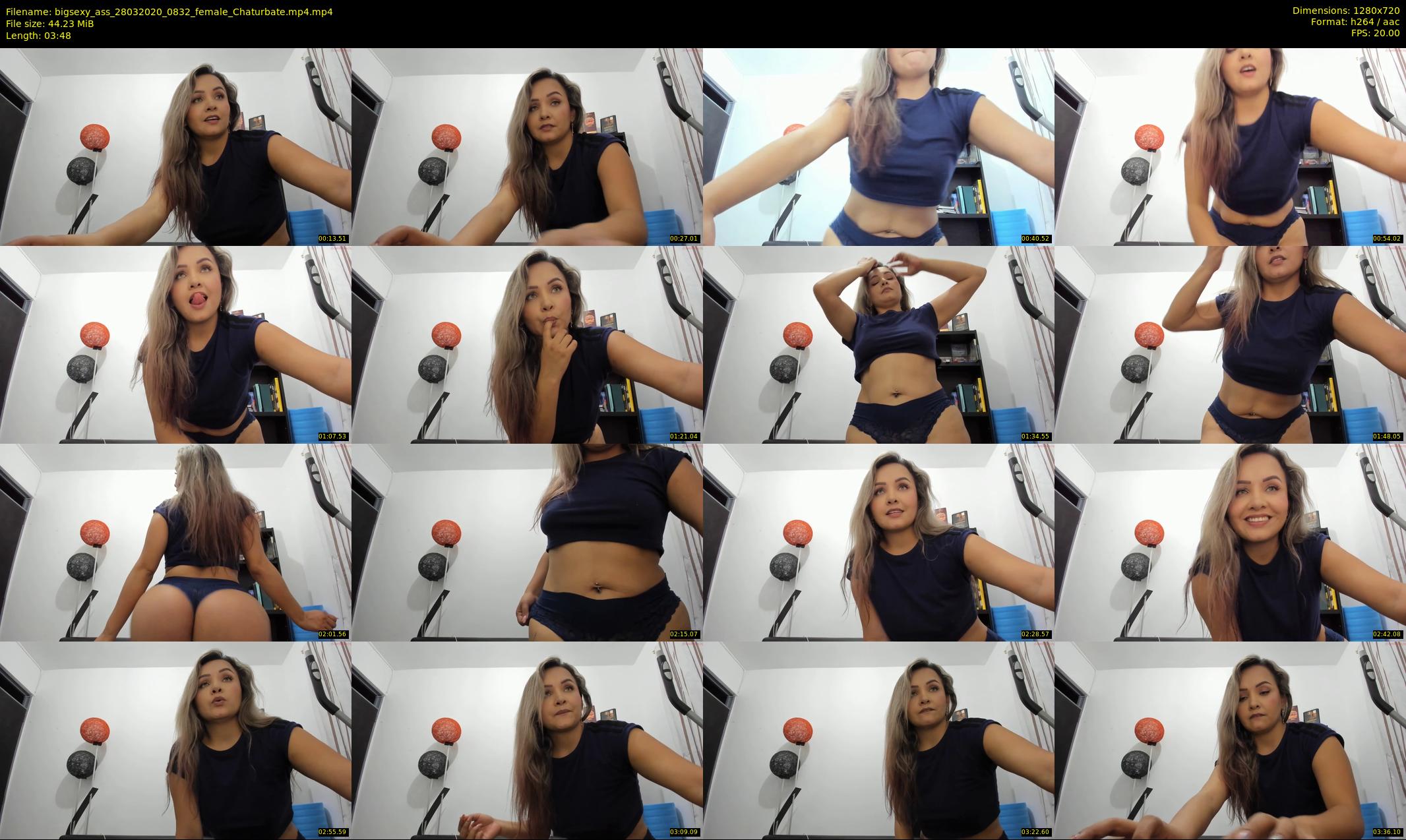 bigsexy_ass — 4 minute Chaturbate female cam show recording, 720p, Mar 28, 2020