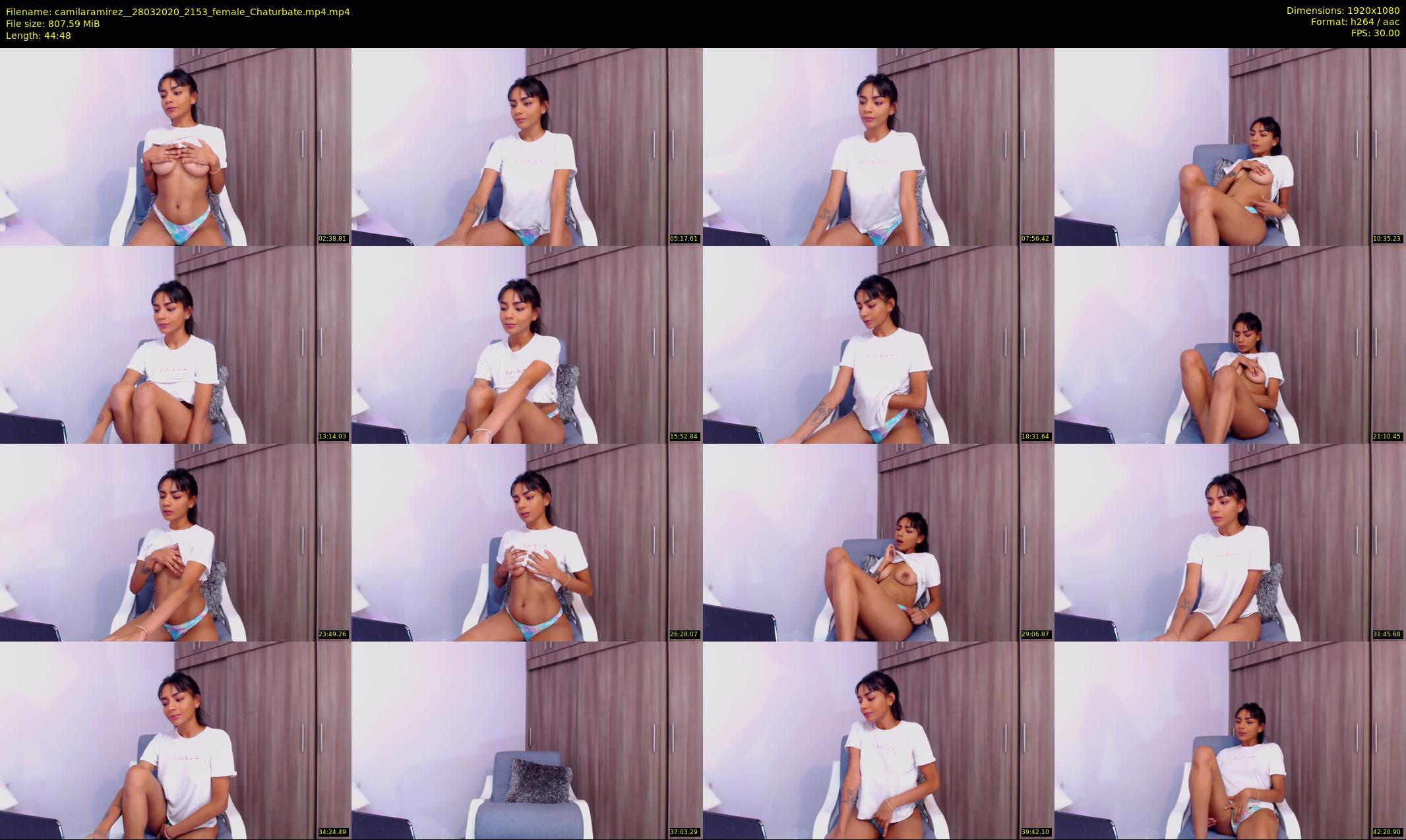 camilaramirez_ — 45 minute Chaturbate female cam show recording, 1080p, Mar 28, 2020