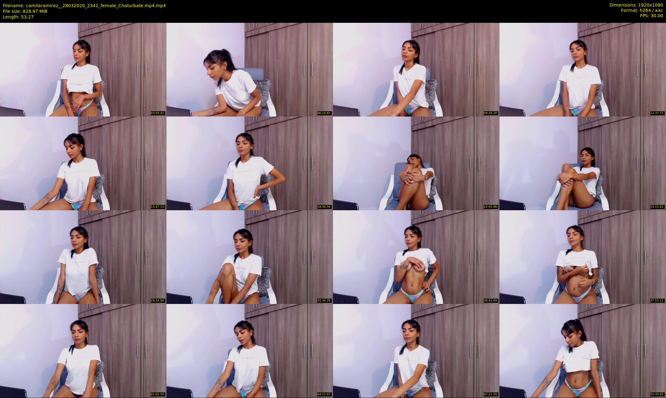 camilaramirez_ — 54 minute Chaturbate female cam show recording, 1080p, Mar 28, 2020