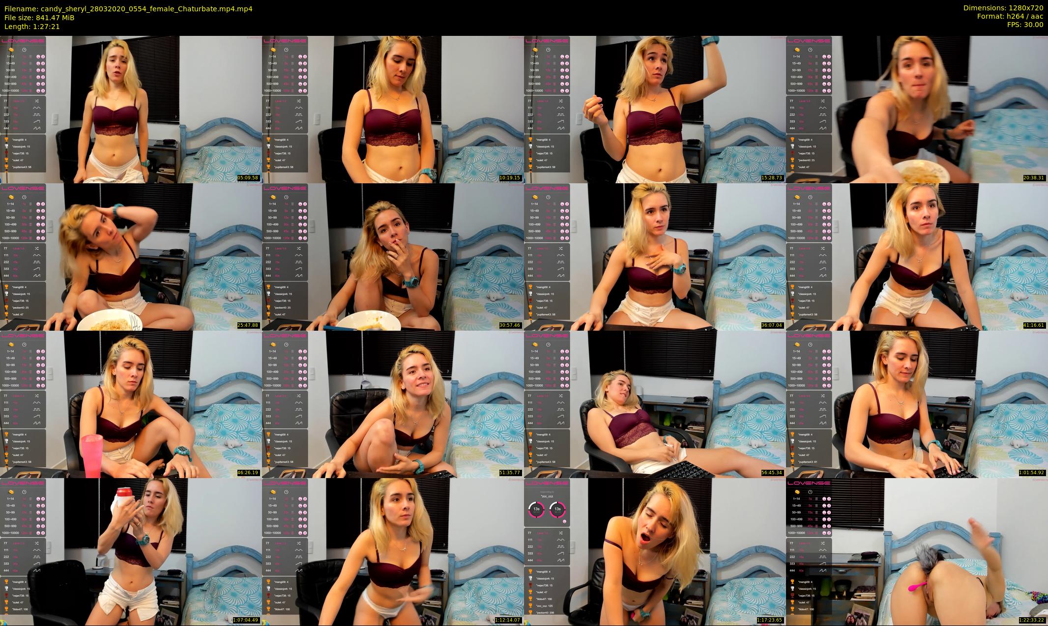 candy_sheryl — 88 minute Chaturbate female cam show recording, 720p, Mar 28, 2020