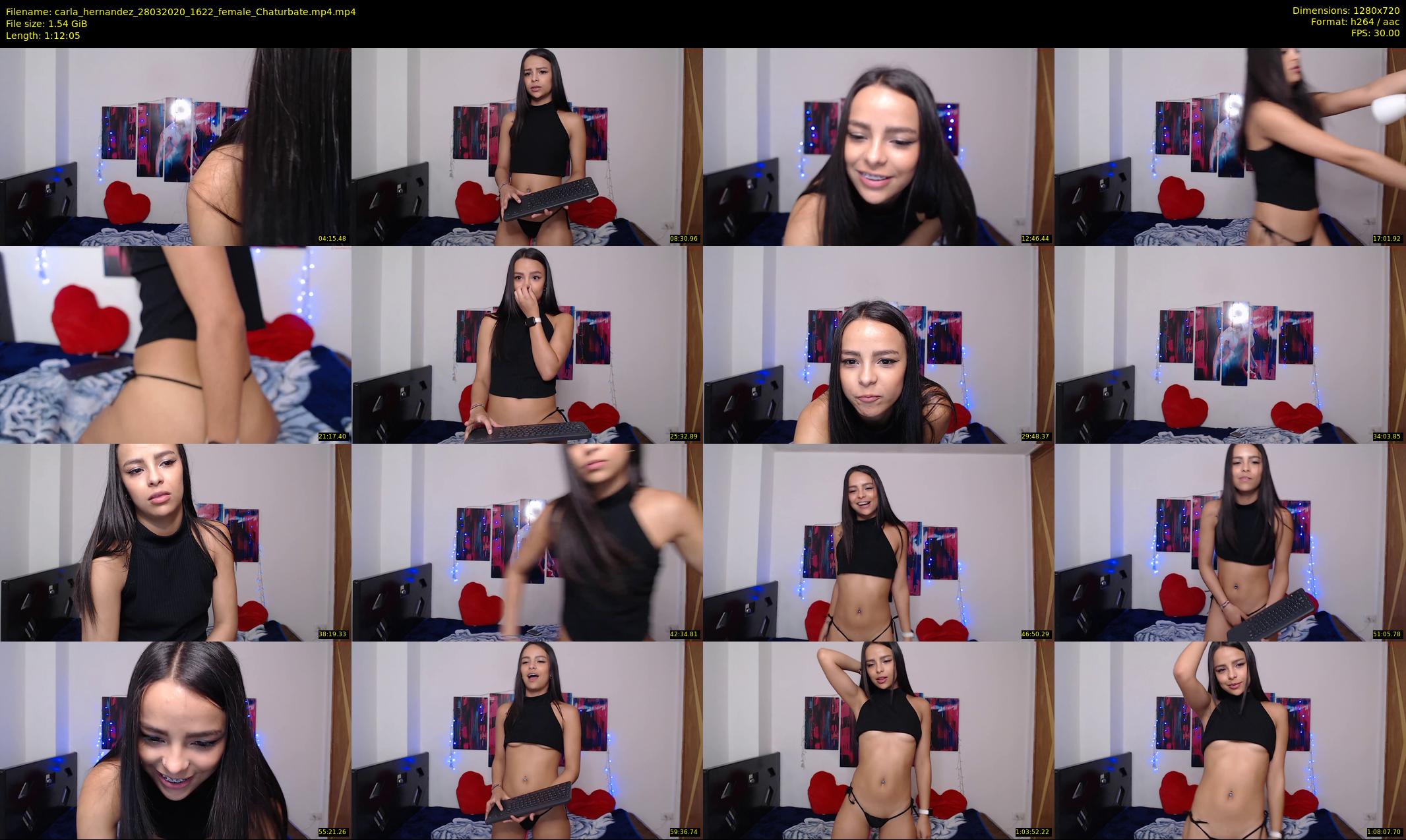 carla_hernandez — 73 minute Chaturbate female cam show recording, 720p, Mar 28, 2020