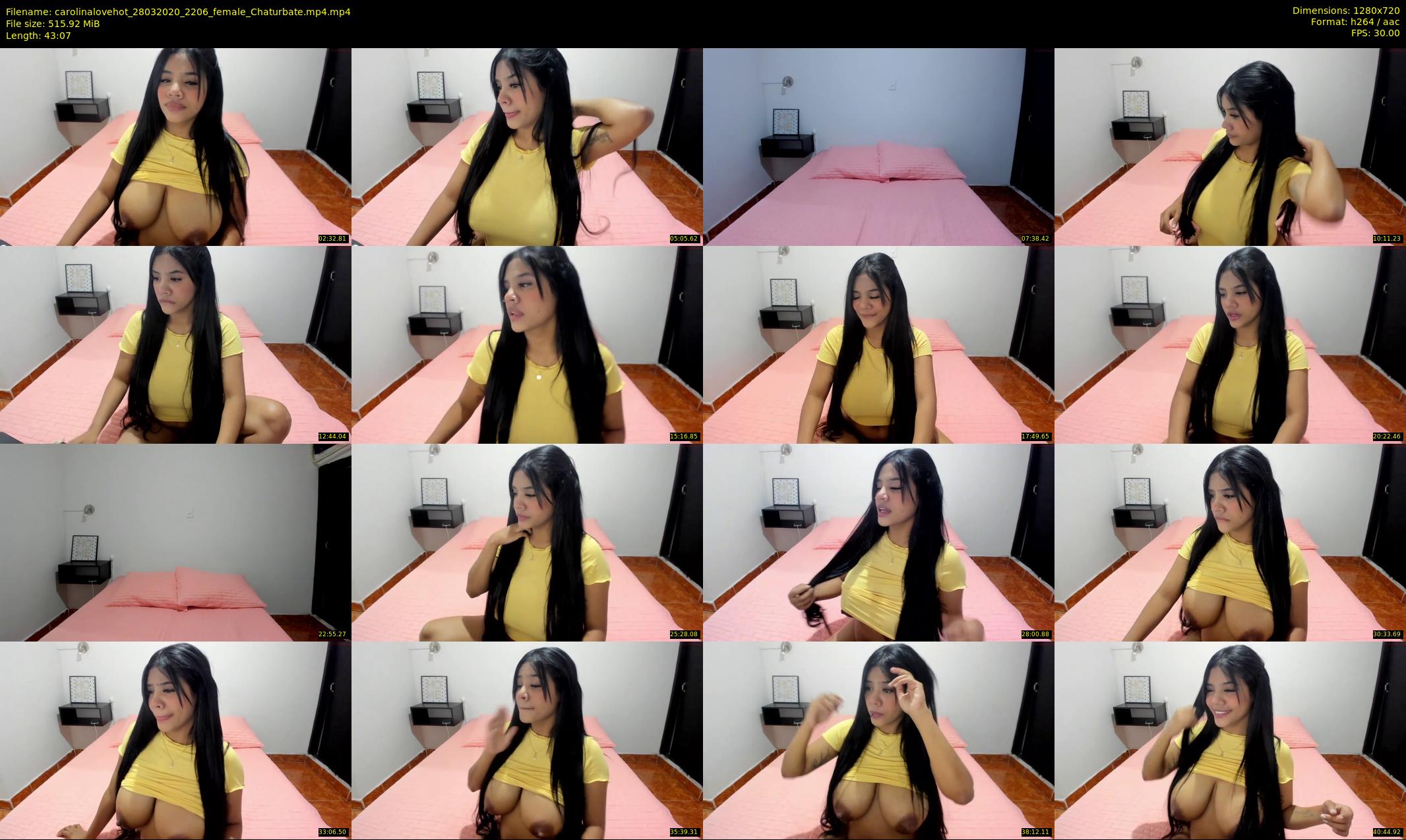 carolinalovehot — 44 minute Chaturbate female cam show recording, 720p, Mar 28, 2020