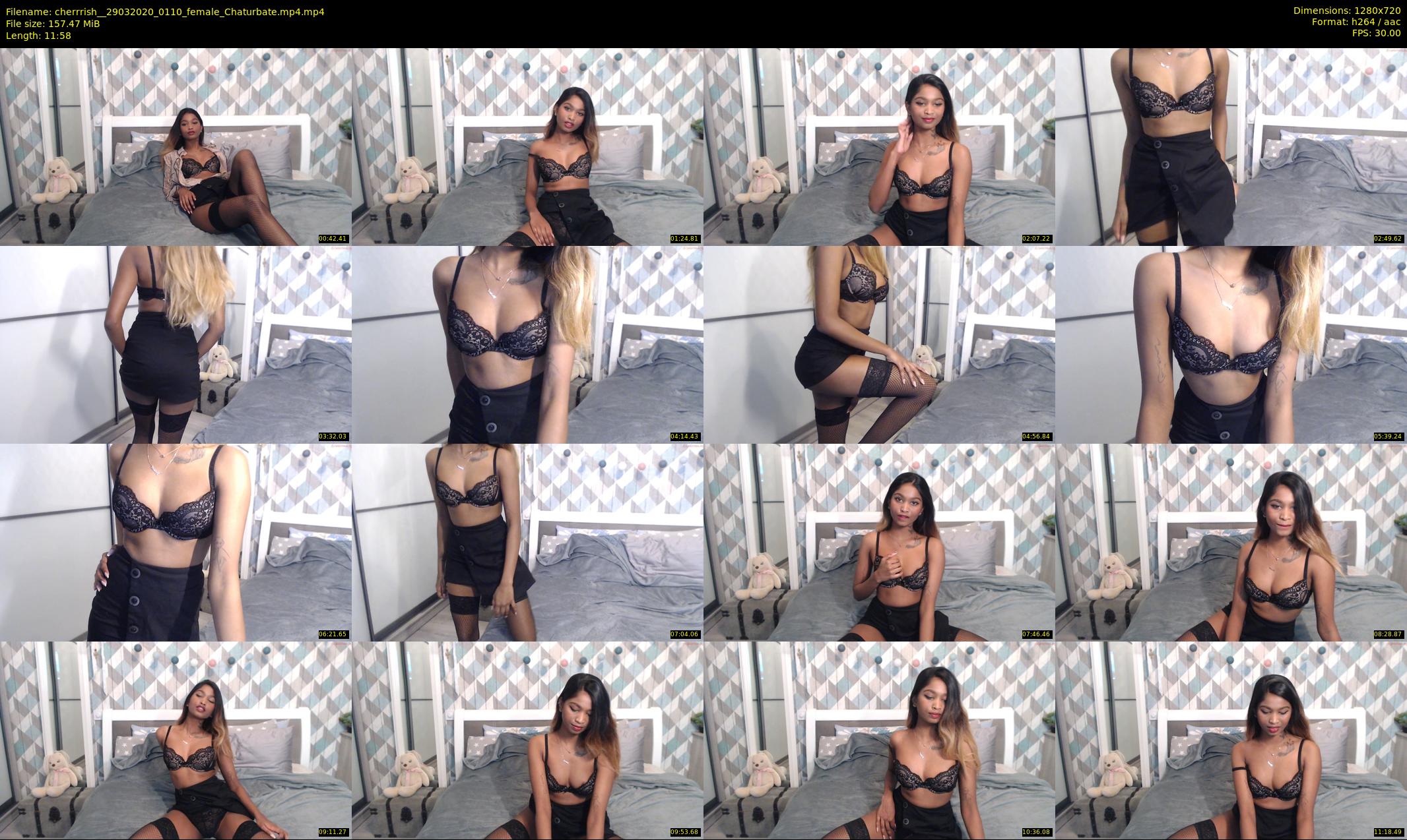 cherrrish_ — 12 minute Chaturbate female cam show recording, 720p, Mar 29, 2020