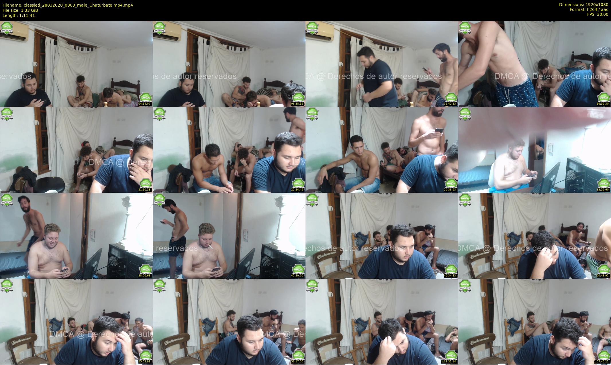 classied — 72 minute Chaturbate male cam show recording, 1080p, Mar 28, 2020