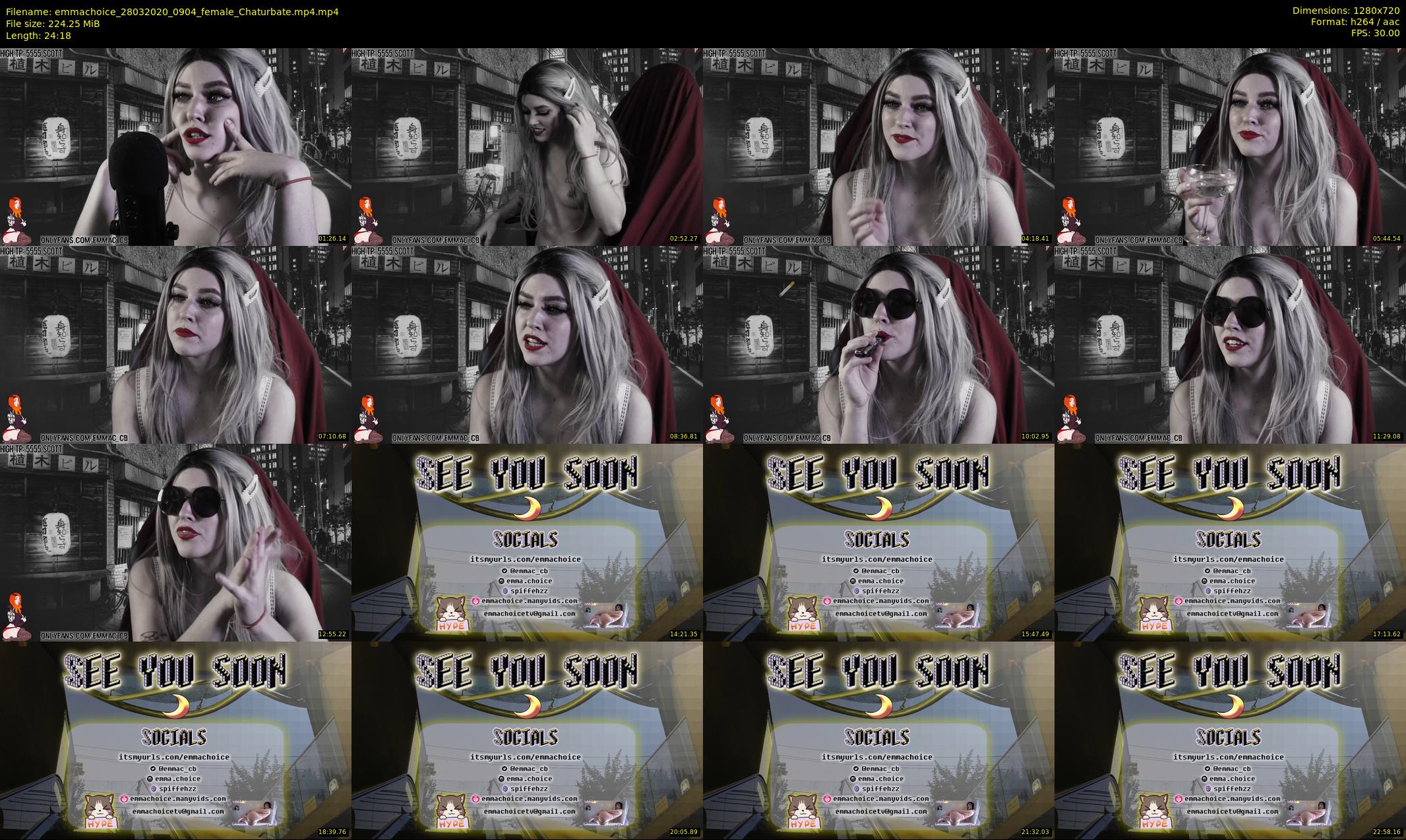 emmachoice — 25 minute Chaturbate female cam show recording, 720p, Mar 28, 2020