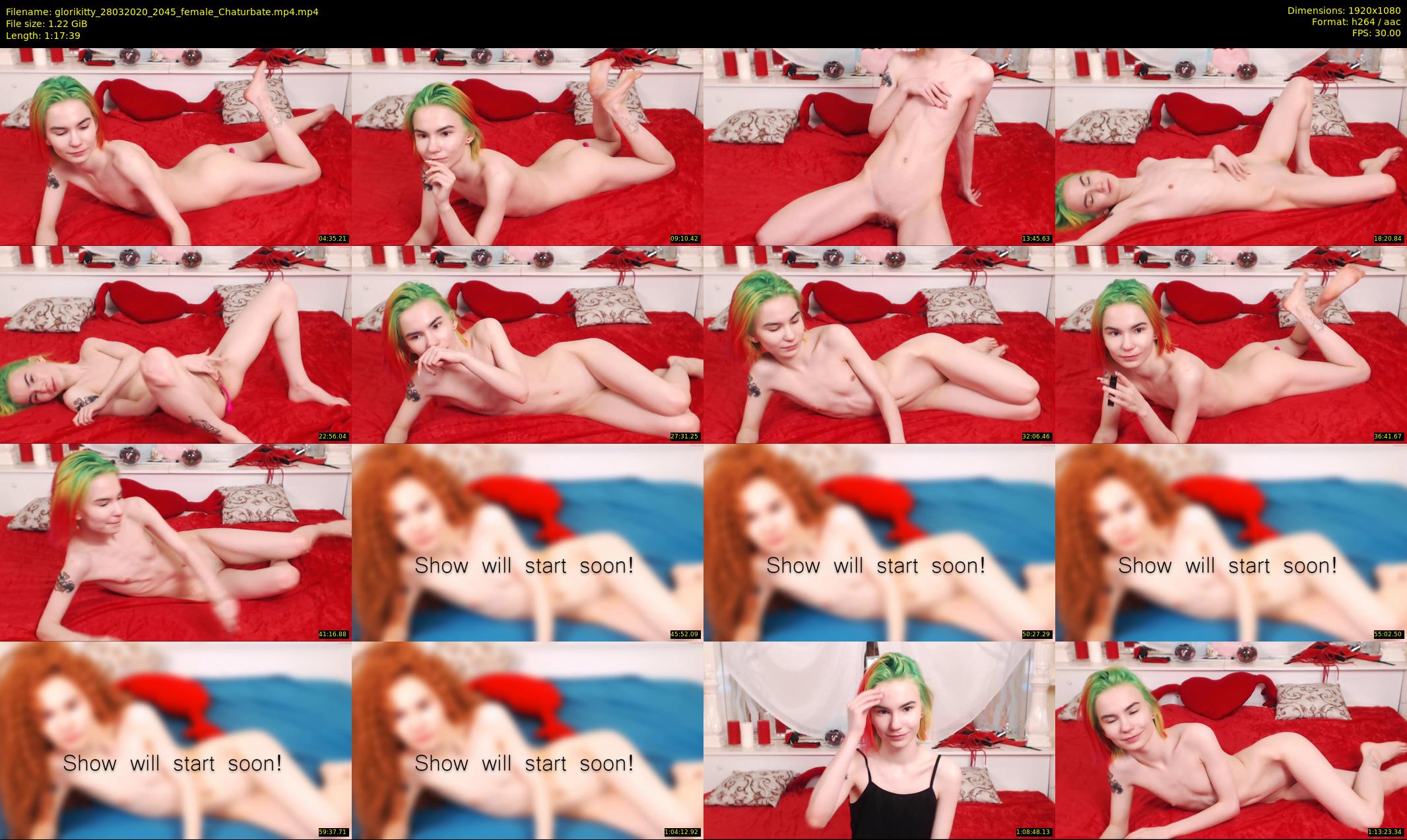 glorikitty — 78 minute Chaturbate female cam show recording, 1080p, Mar 28, 2020