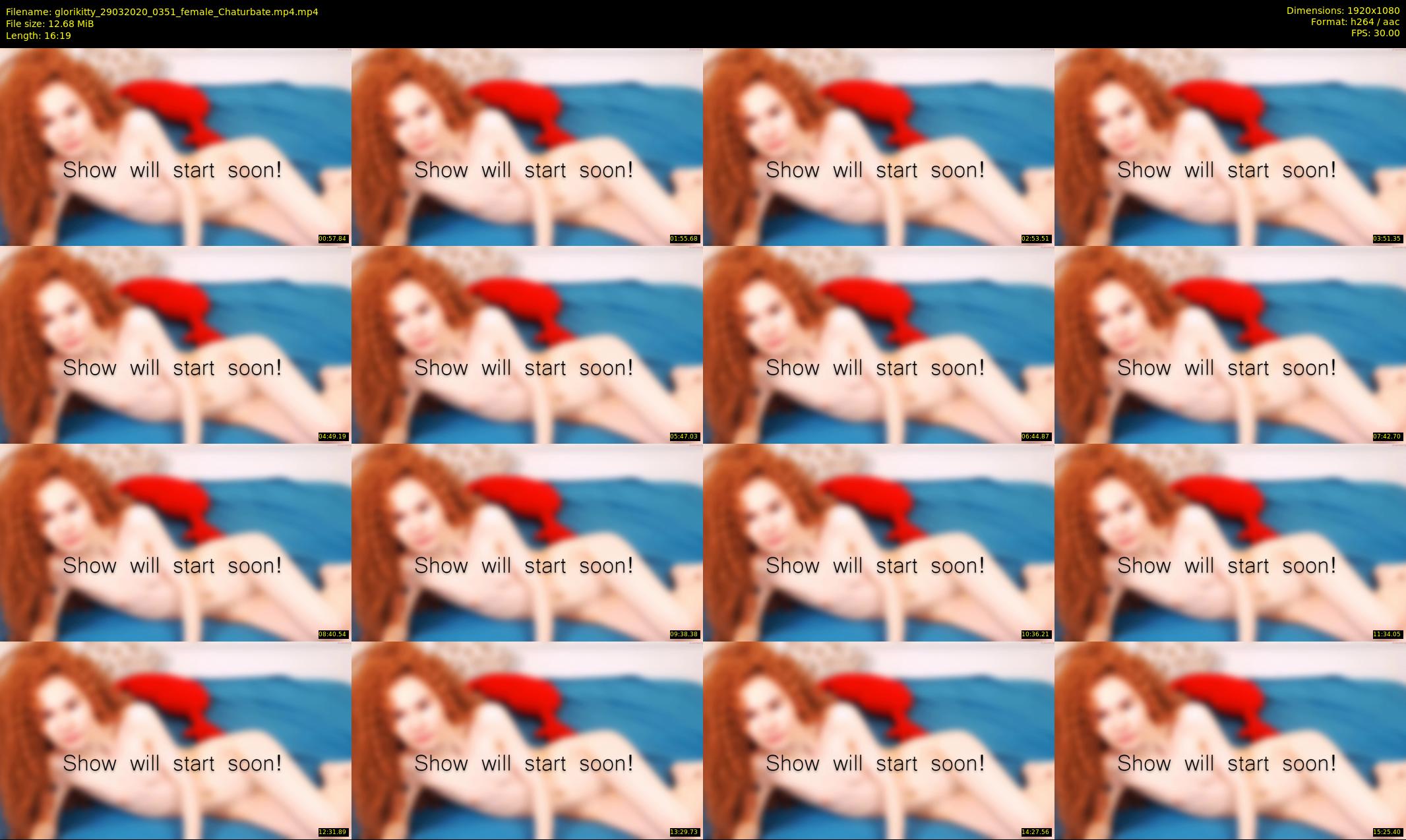 glorikitty — 17 minute Chaturbate female cam show recording, 1080p, Mar 29, 2020
