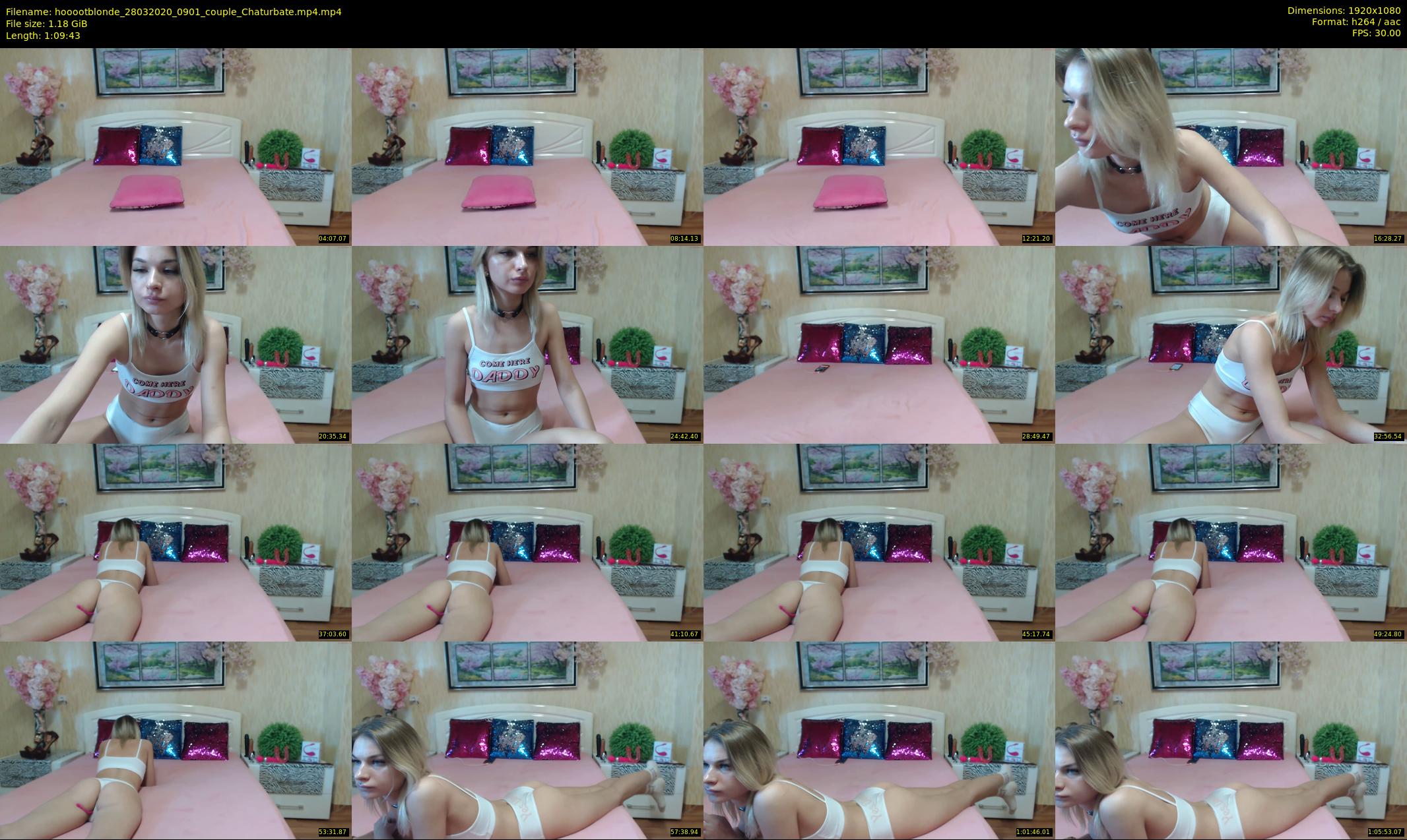 hooootblonde — 70 minute Chaturbate female cam show recording, 1080p, Mar 28, 2020