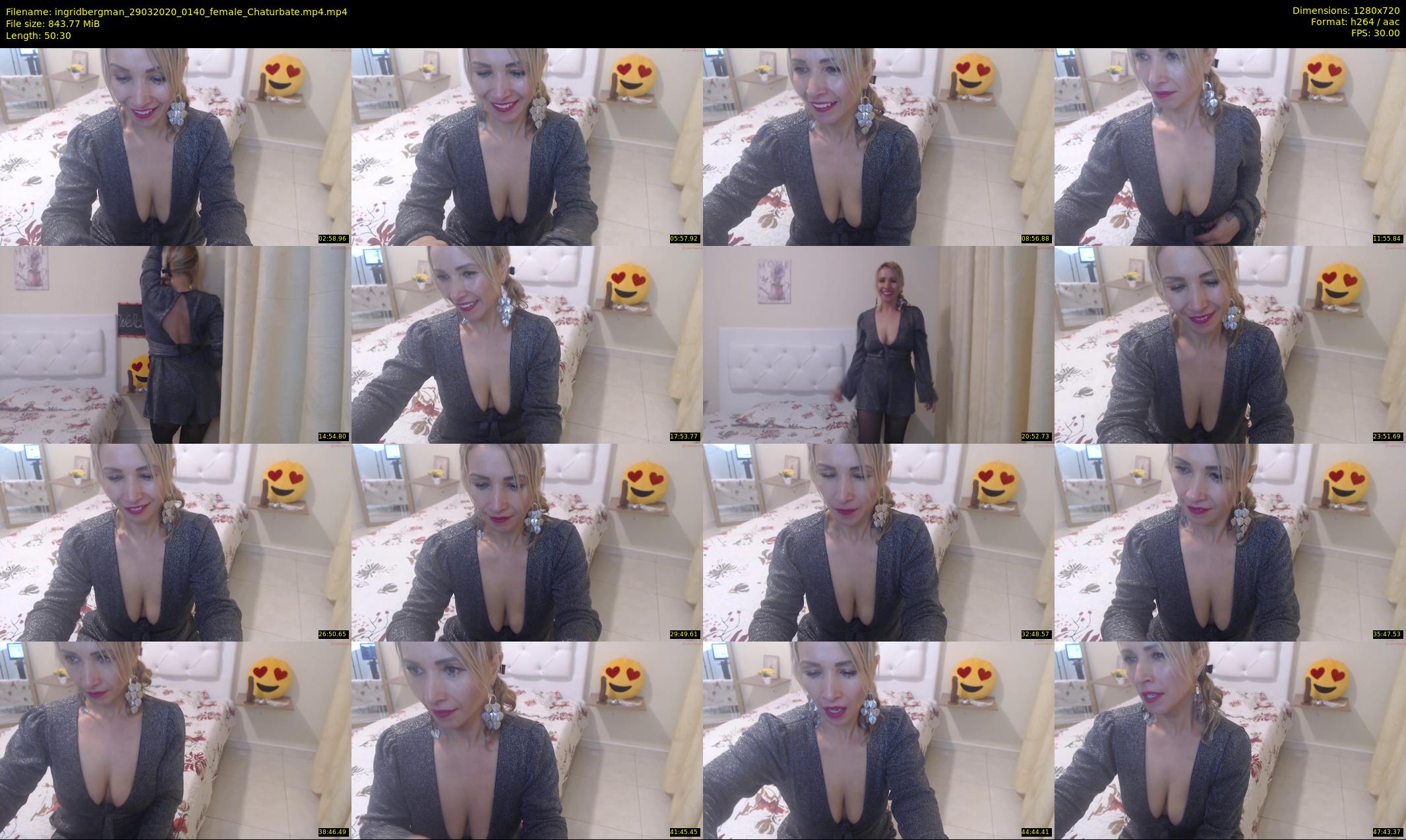 ingridbergman — 51 minute Chaturbate female cam show recording, 720p, Mar 29, 2020
