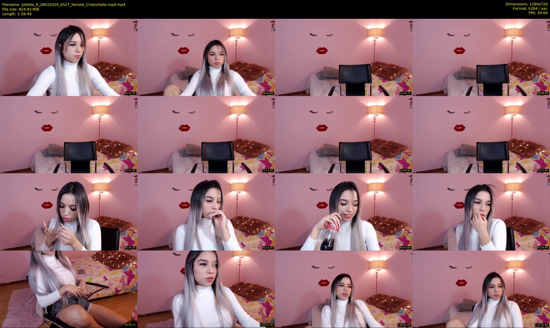 julietta_9 — 77 minute Chaturbate female cam show recording, 720p, Mar 28, 2020